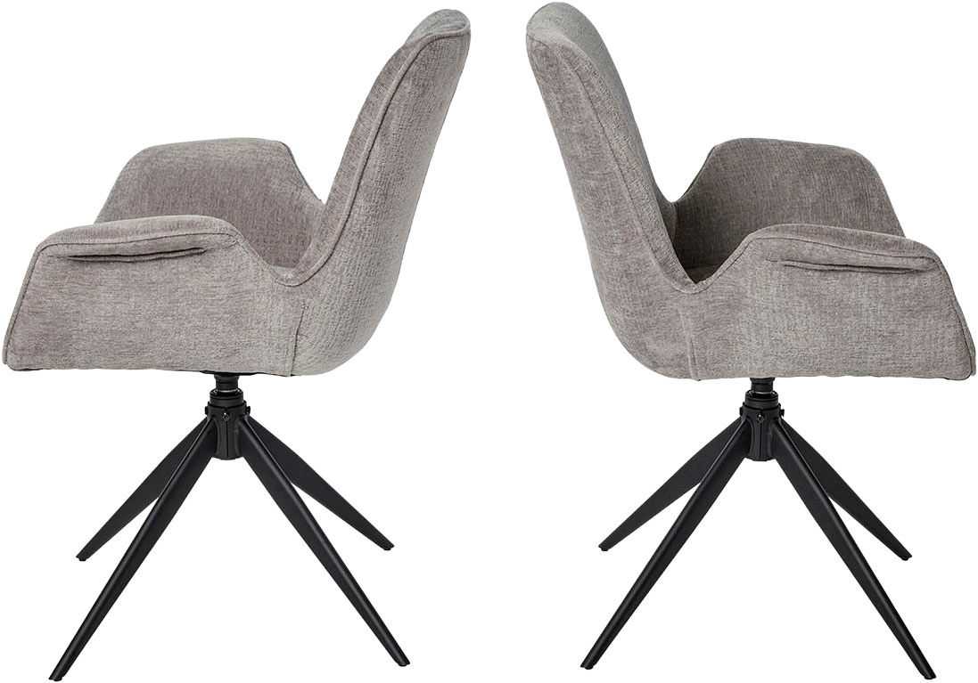 Jahnke Schalenstuhl »BAT TWIST DUO« () 2er Set, drehbar, gepolstert, mit Armlehnen, B:66xT:60,5xH:85 cm