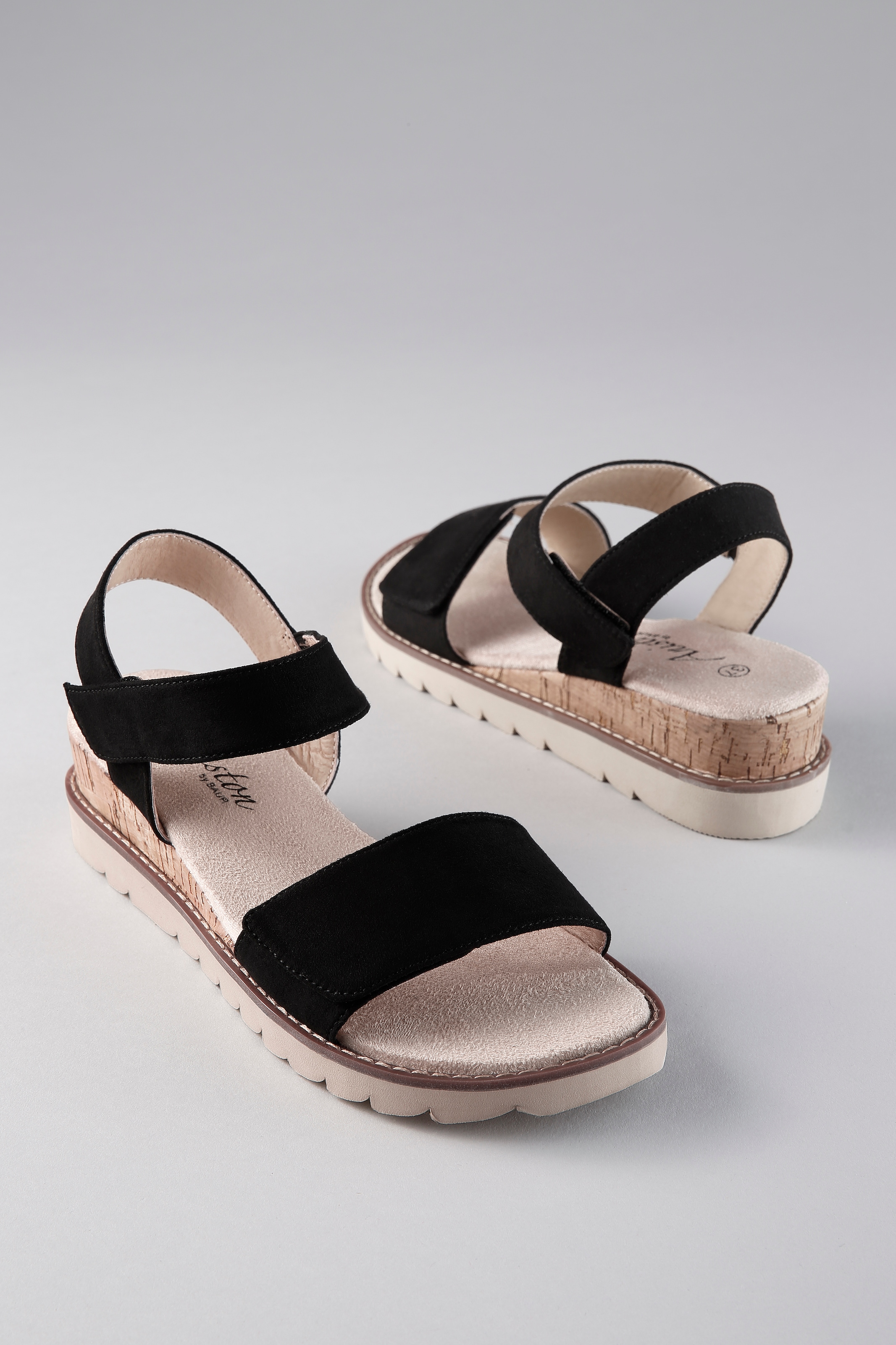 Aniston SHOES Sandale  Sommerschuh, Klettschuh, Keilabsatz - NEUE KOLLEKTION