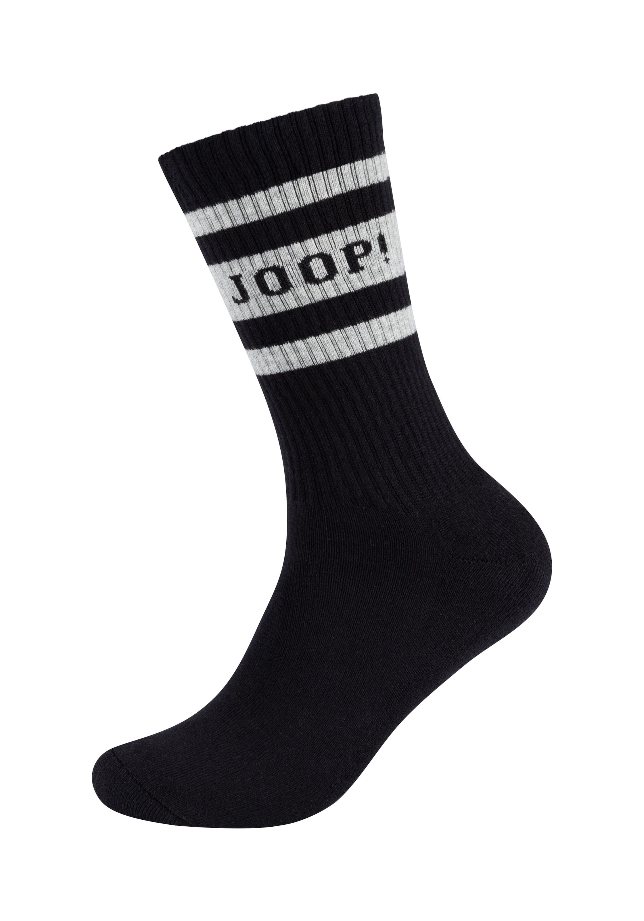 JOOP! Tennissocken »premium essentials« 2 Paar,  am Bund mit Logoschriftzug