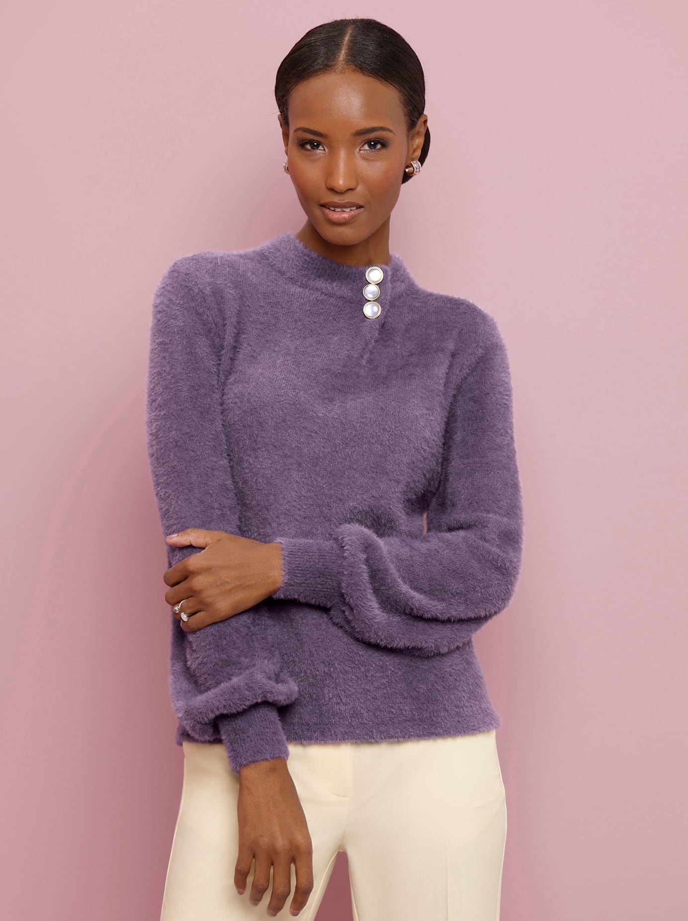 creation L Stehkragenpullover »Pullover«