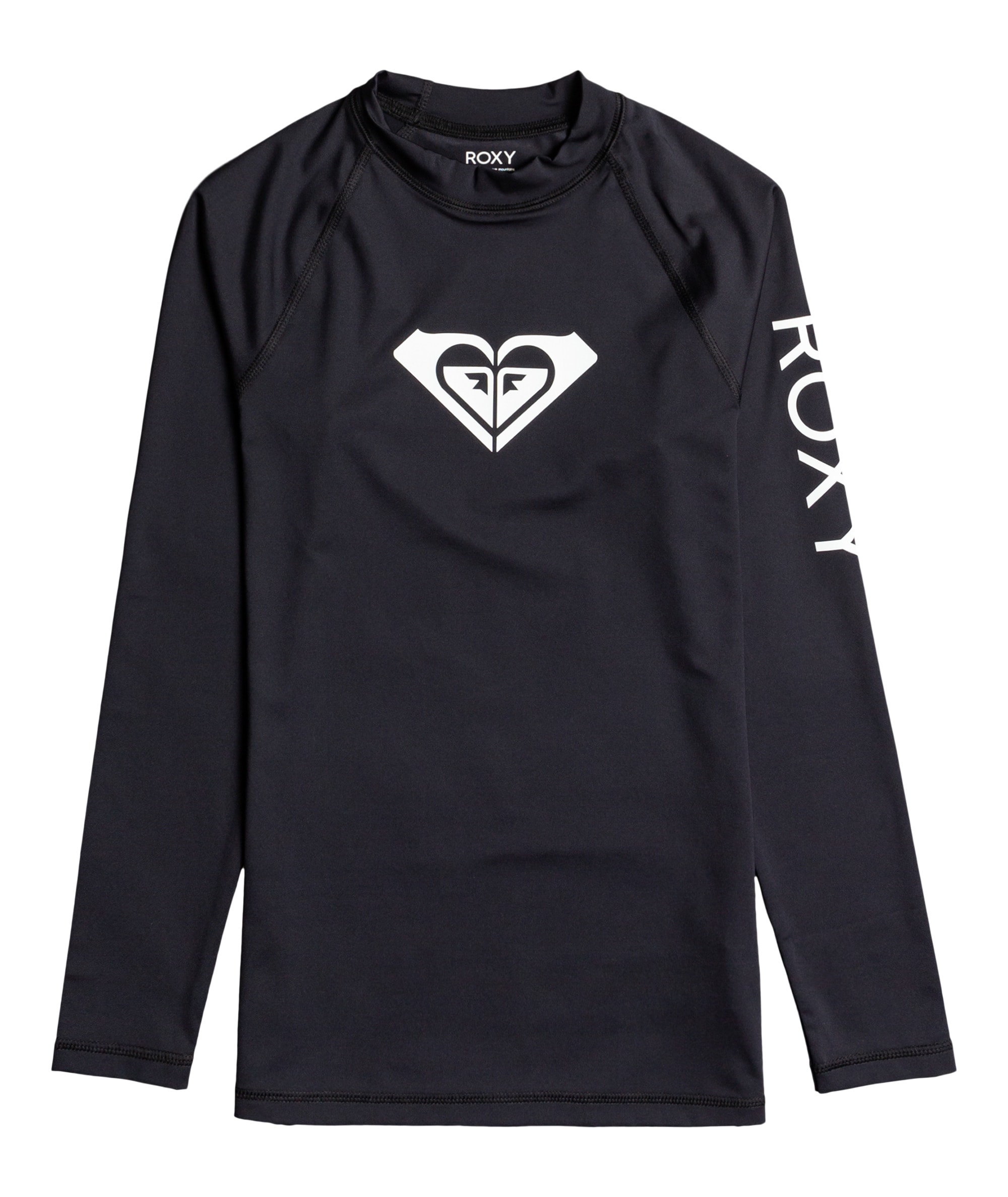 Roxy Strandshirt »WHOLE HEARTED LS« mit Rundhalsausschnitt, aus Polyester und Elasthan, Kurzarm