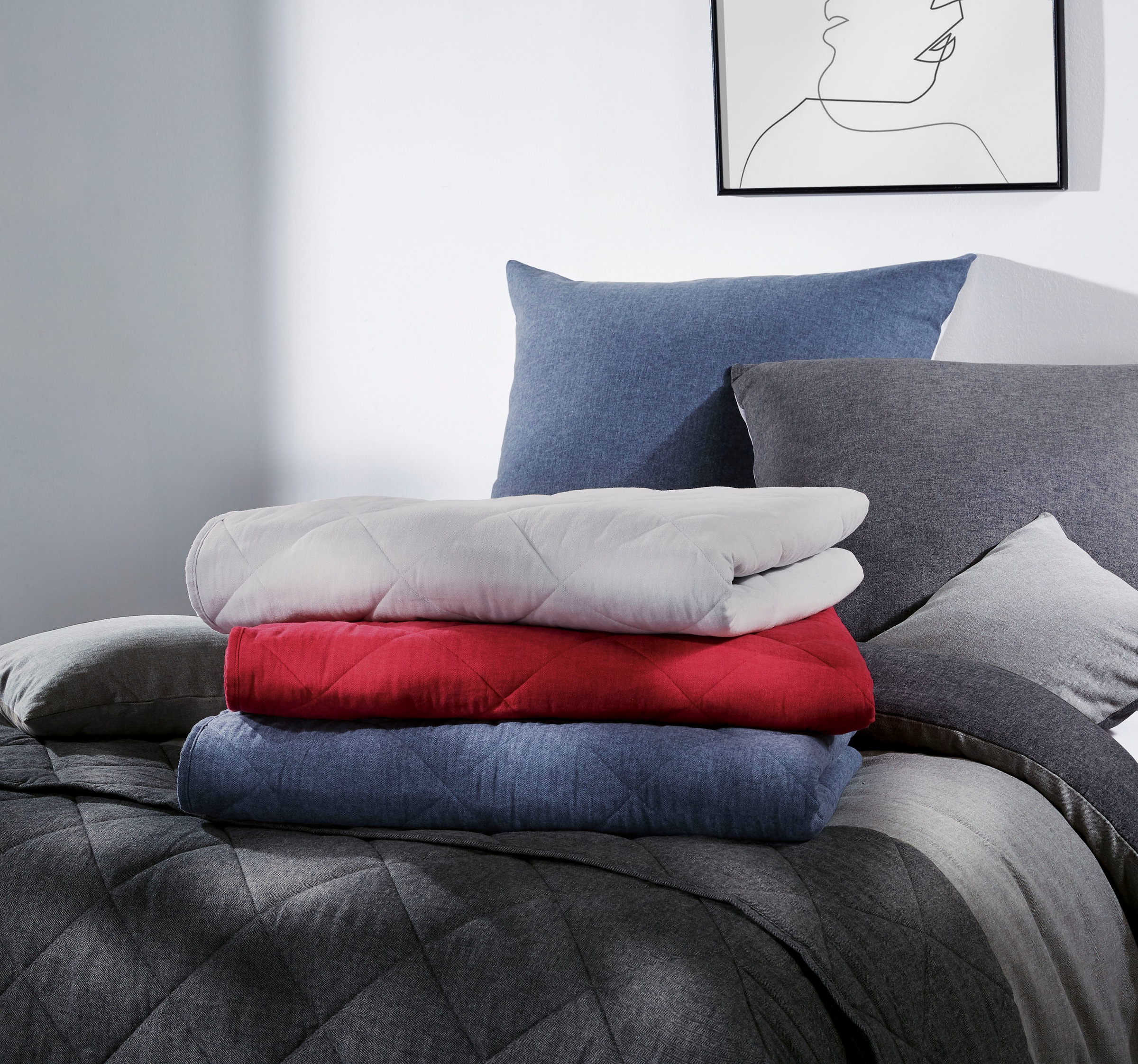 fleuresse Wohndecke »Lech D«, Edel-Flanell, in Gr. 135x190, 150x200 cm, Kuscheldecke