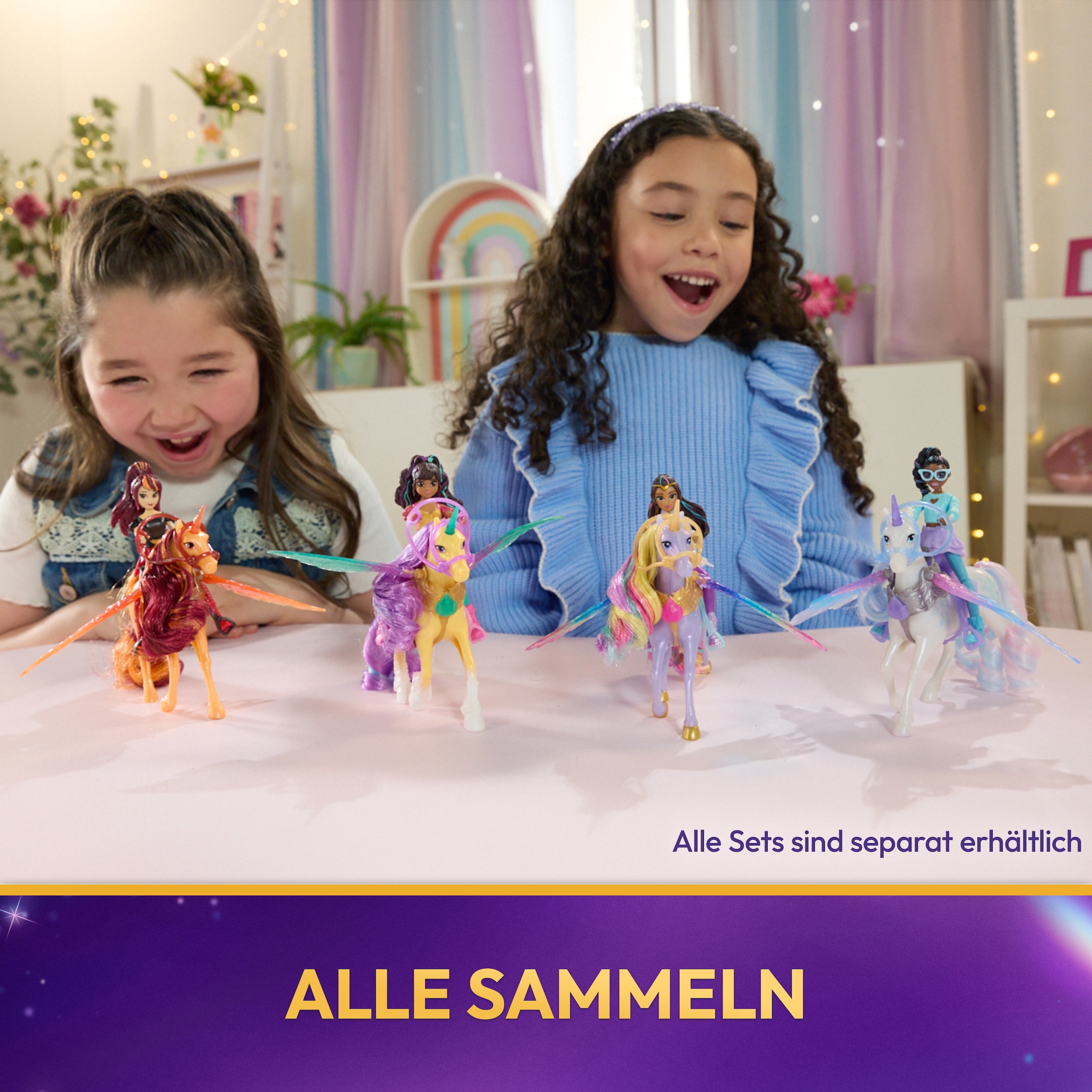 Spin Master Anziehpuppe »Unicorn Academy - Cinders Lagerfeuer-Set«