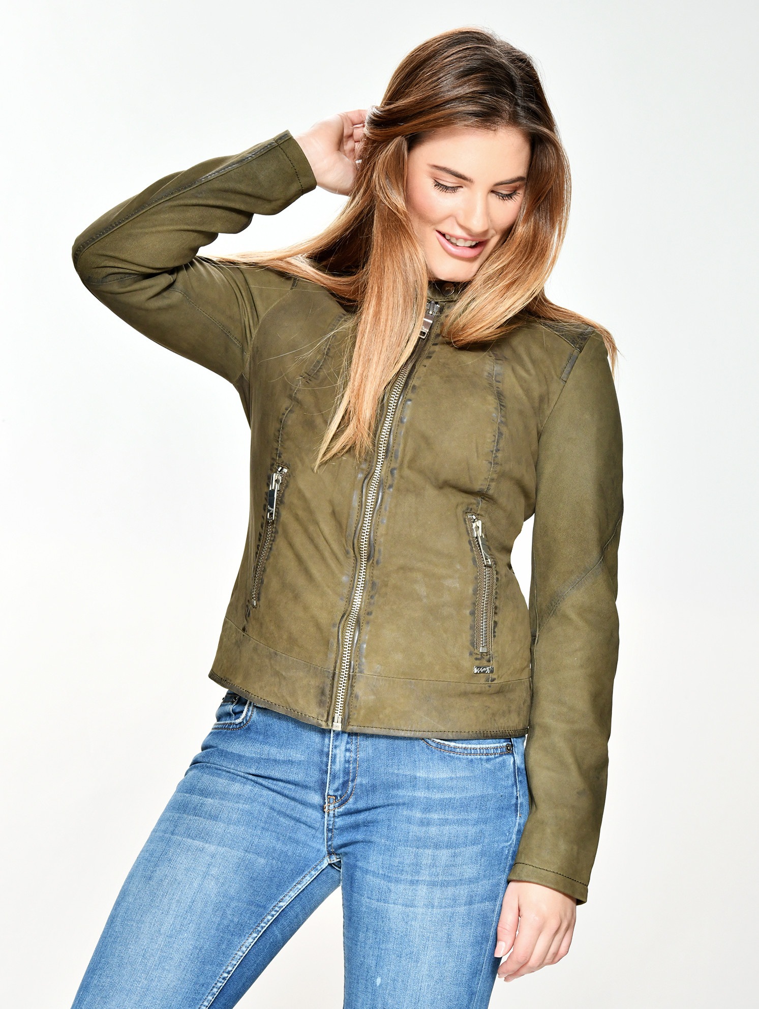 Maze Lederjacke »Lederjacke Avoca«