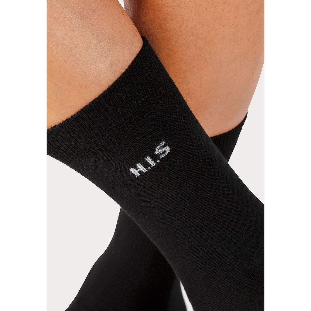 H.I.S Socken, (10 Paar), mit farbigem Innenbund