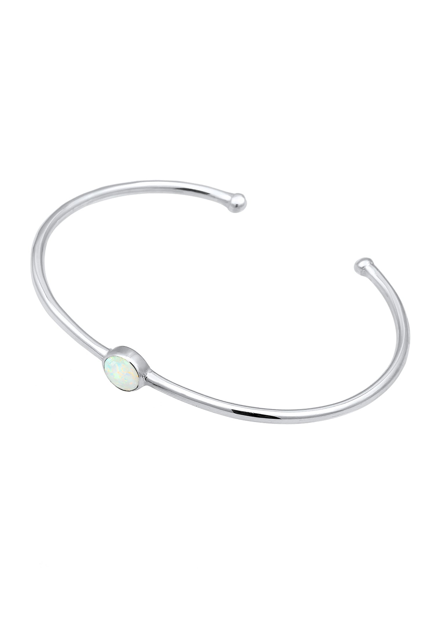 Elli Armreif »Armband Armreif Bangle Synthetischer Opal Trend 925 Silber«