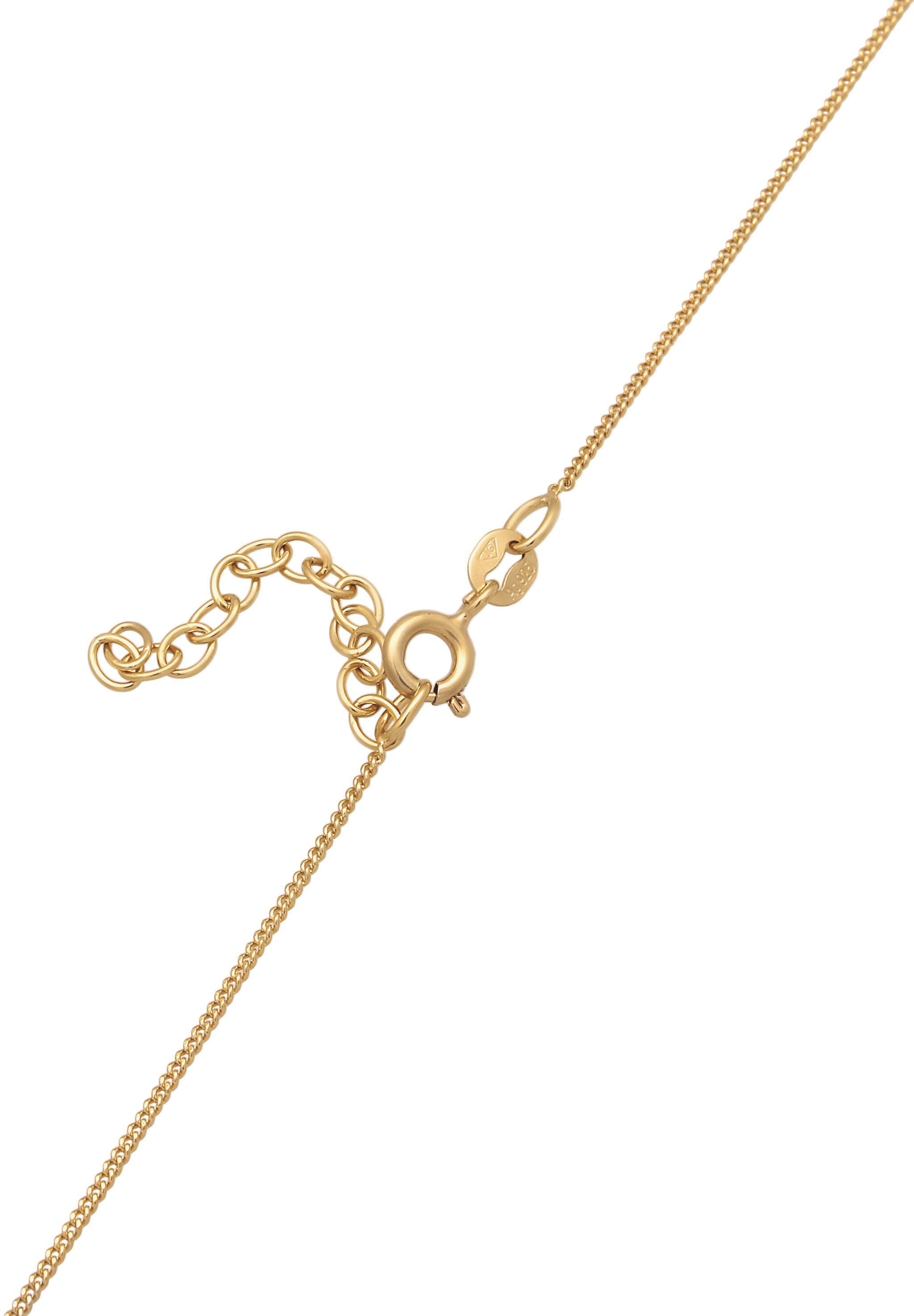 Elli Choker »Halskette Choker Schleife Zirkonia Weiß 925 Sterling Silber«