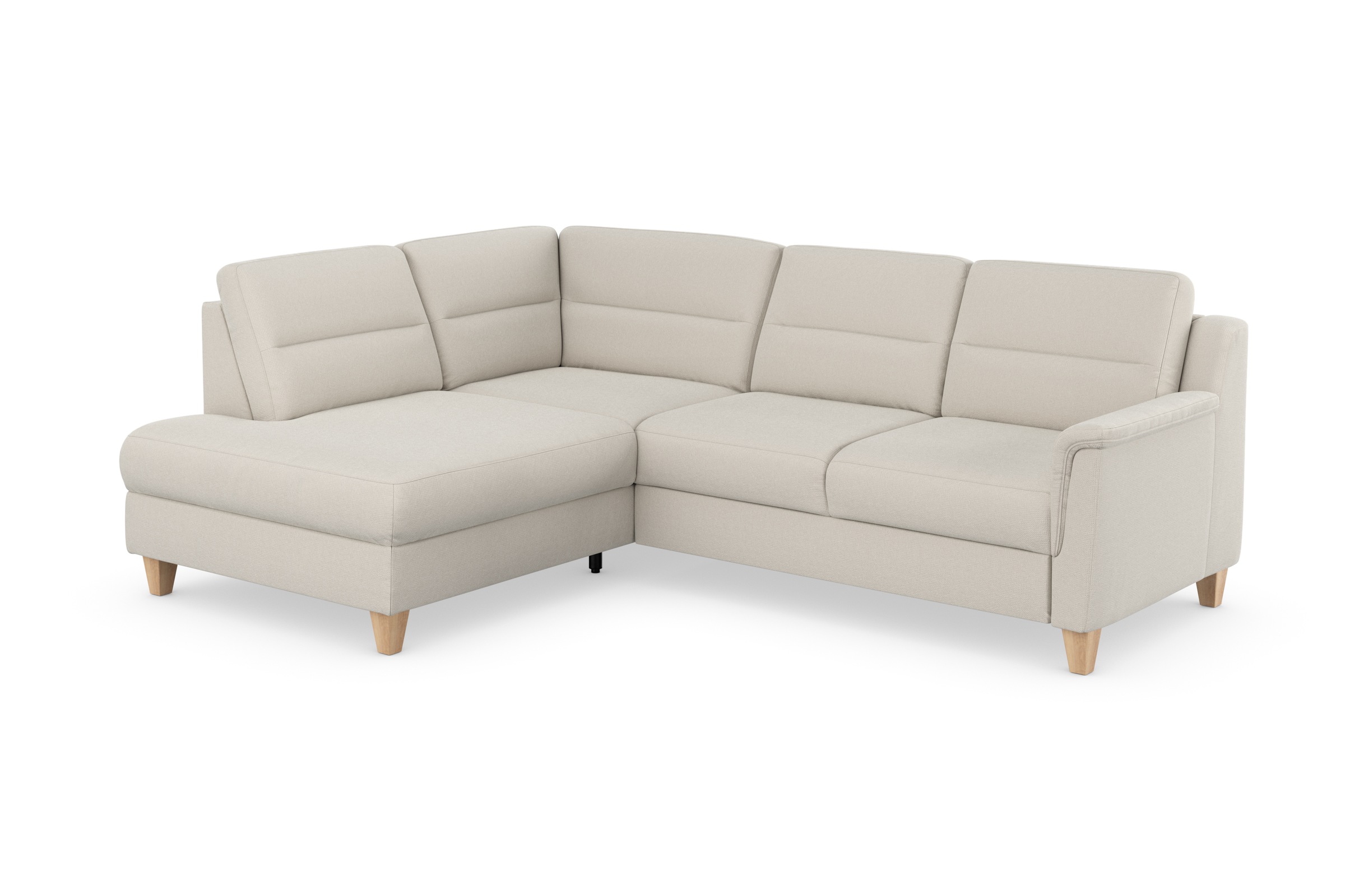 sit&more Ecksofa »Farö L-Form«, inklusive Federkern, wahlweise mit Bettfunktion und Bettkasten