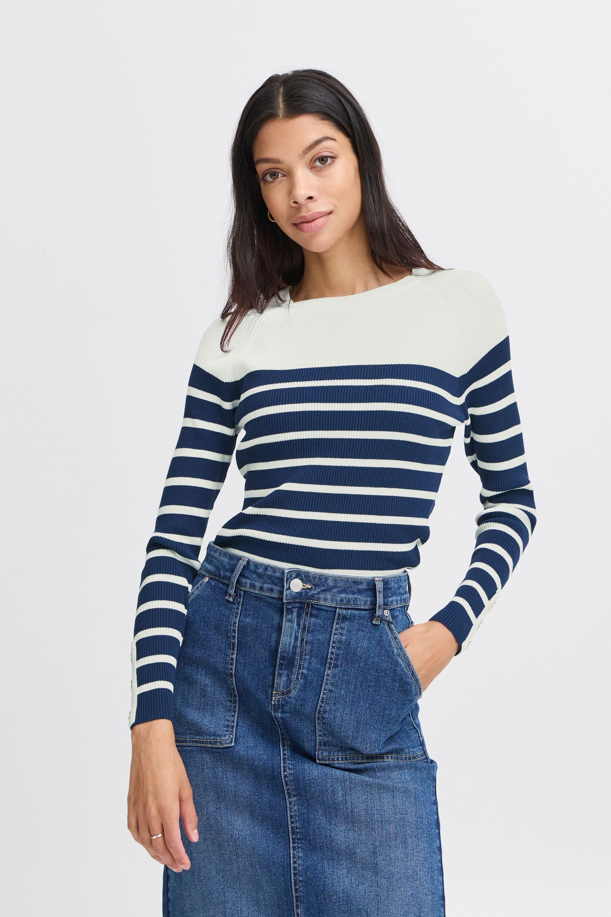 b.young Strickfleece-Pullover »Strickpullover BYMMMORLA SLIM RAGLAN -«