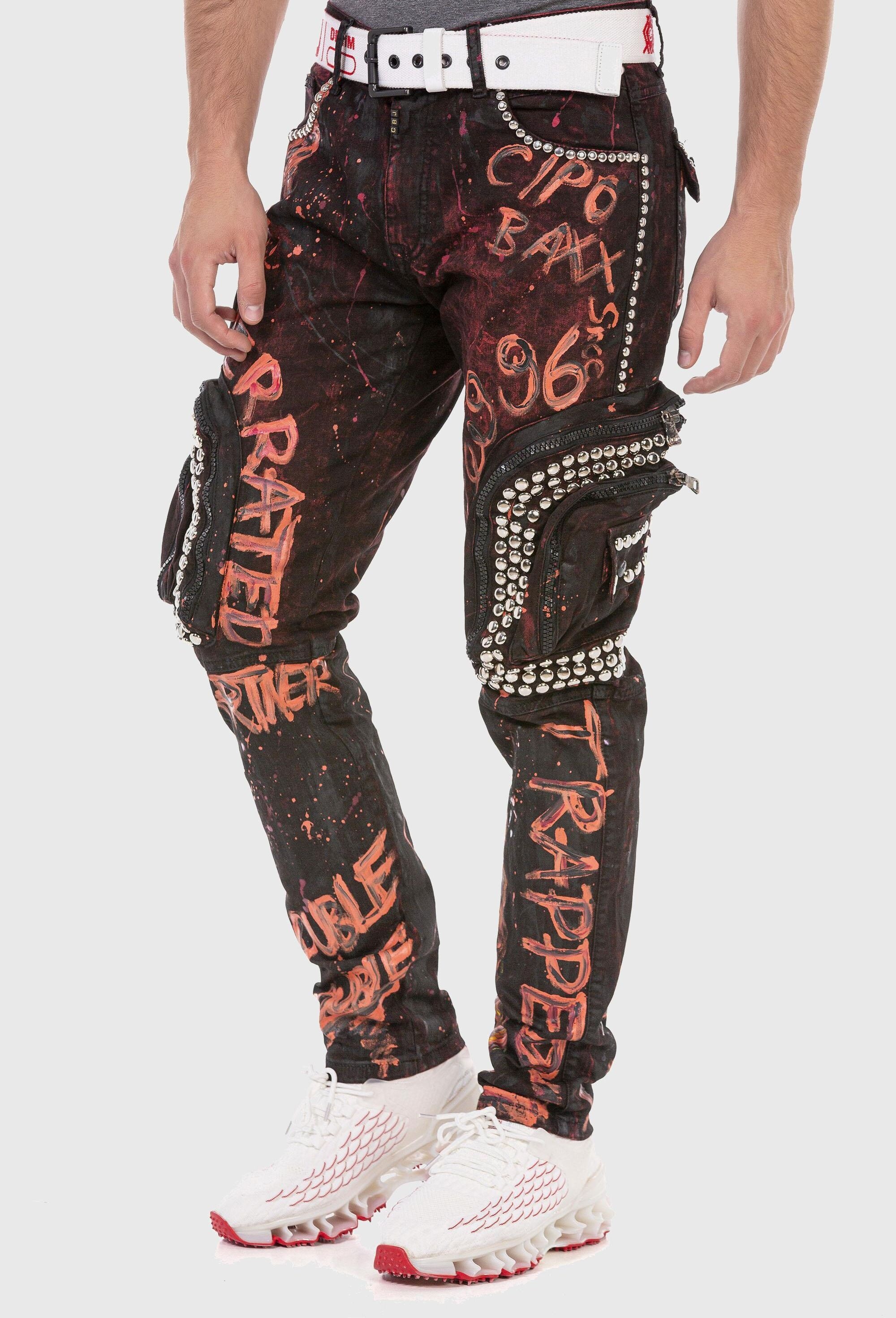 Cipo & Baxx Cargojeans »Cipo & Baxx Jeans« mit Cargo-Taschen