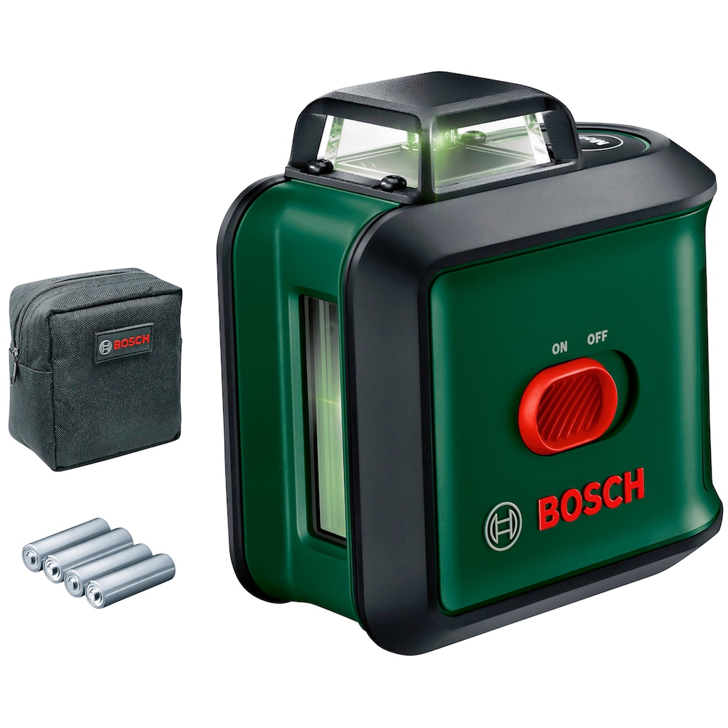 Bosch Home & Garden Kreuzlinienlaser »UniversalLevel 360«, (Packung)