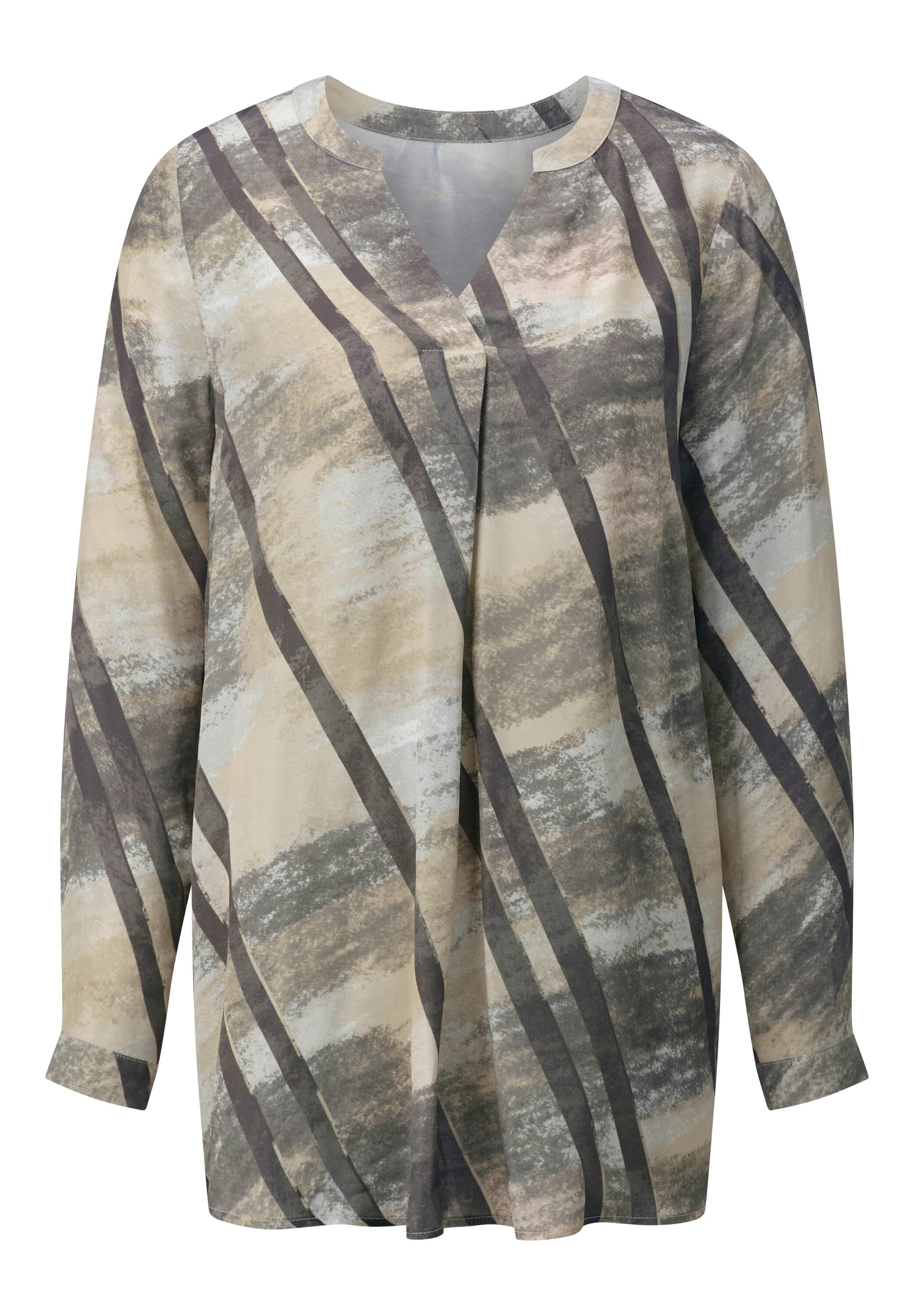 creation L Longbluse »Tunika Langarmbluse mit Knopfmanschetten«