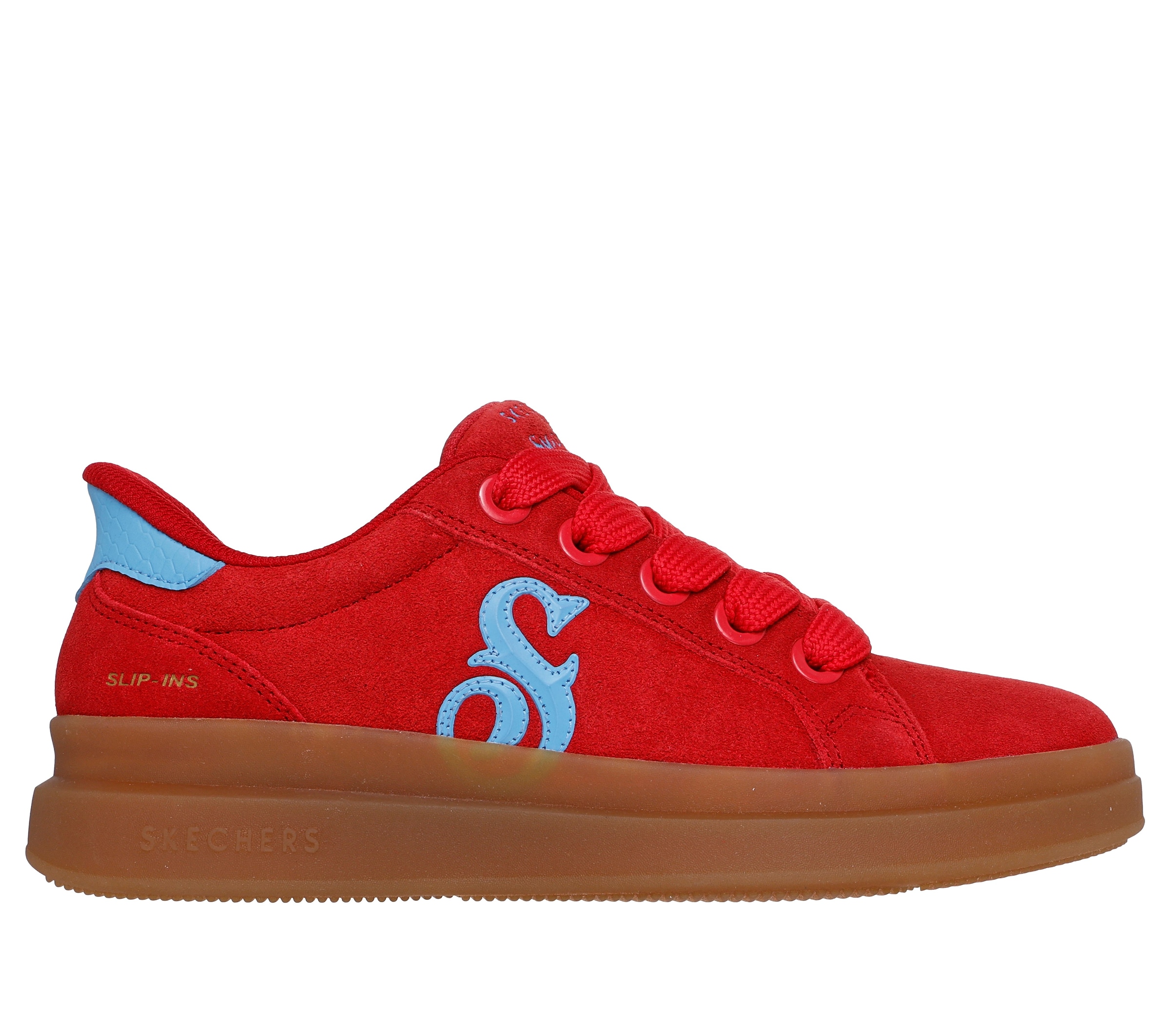 Skechers Sneaker »COURTSIDE-CALI GIRLZ«  Basket-Sneaker, Schnürschuh mit Slip-Ins Funktion