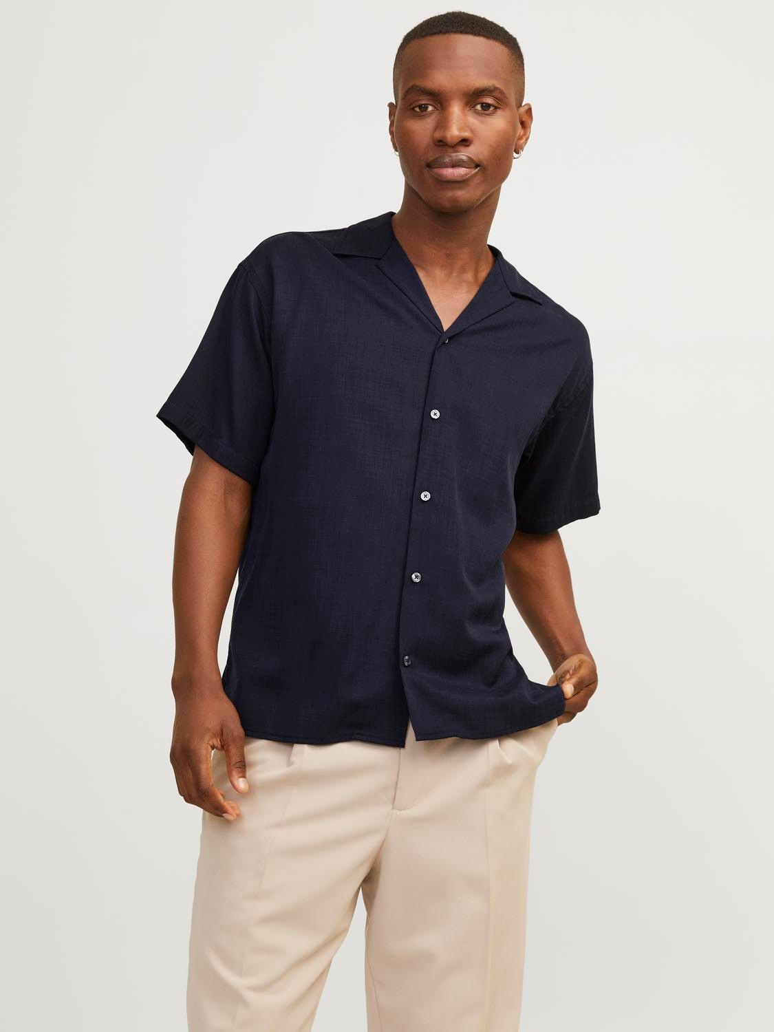 Jack & Jones Kurzarmhemd »JPRCCAARON TENCEL RESORT SHIRT S/S LN«