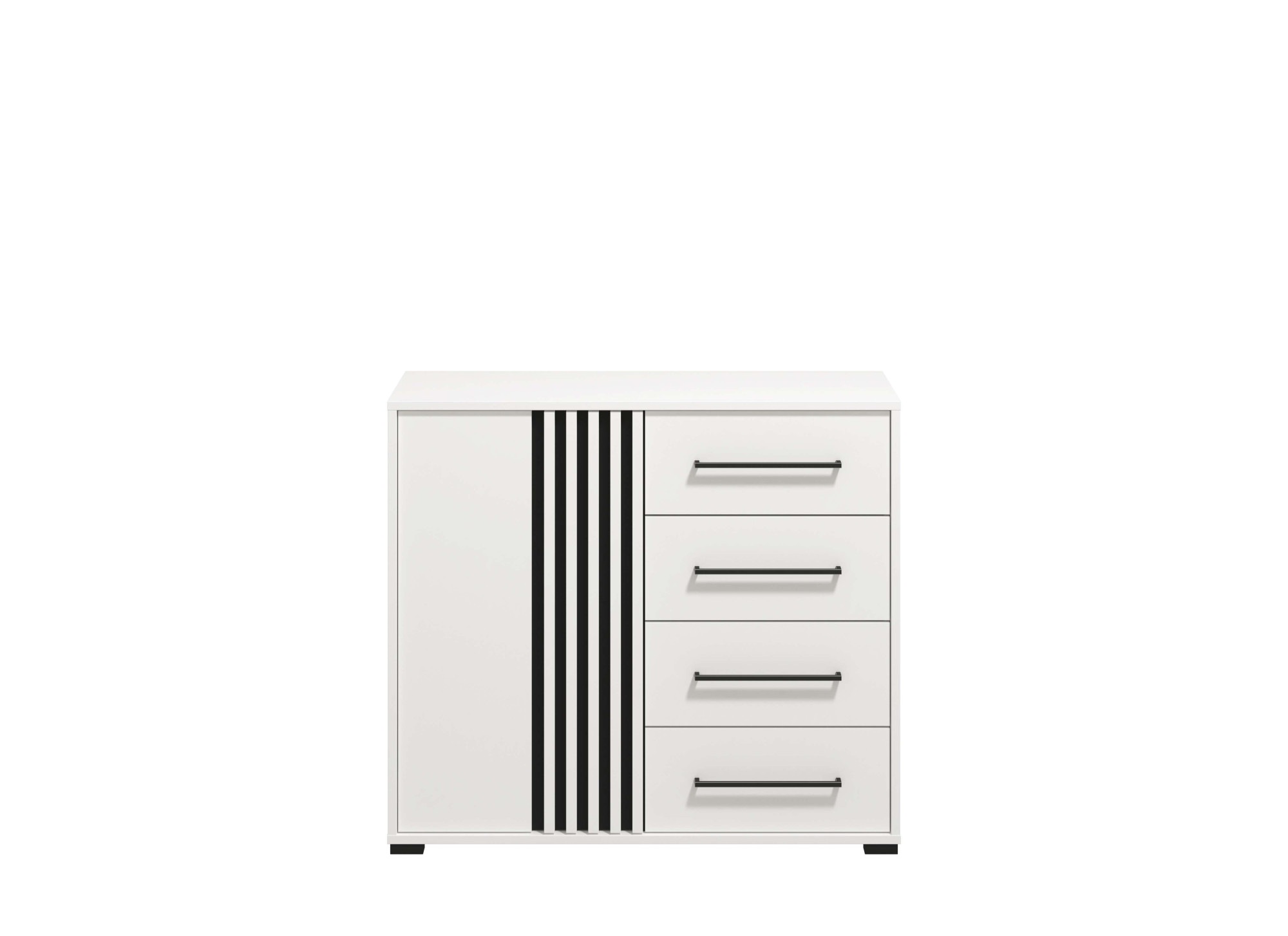 INOSIGN Kommode »Ascalon Sideboard, Breite 138 oder 93 cm, mit ABS Schutzkanten«, 3D Optik durch Lamellen/ Paneele, FSC-zertifizierter Holzwerkstoff