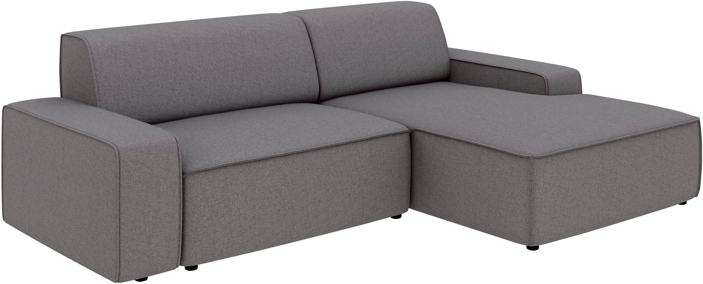 TRENDMANUFAKTUR Ecksofa »Graz, wahlweise mit Sitzvorschub und Bettkasten, L-Form, Breite 246 cm« in Cord-, haustierfreundlichem LEO Struktur- oder LUMOS-3D-Bezug