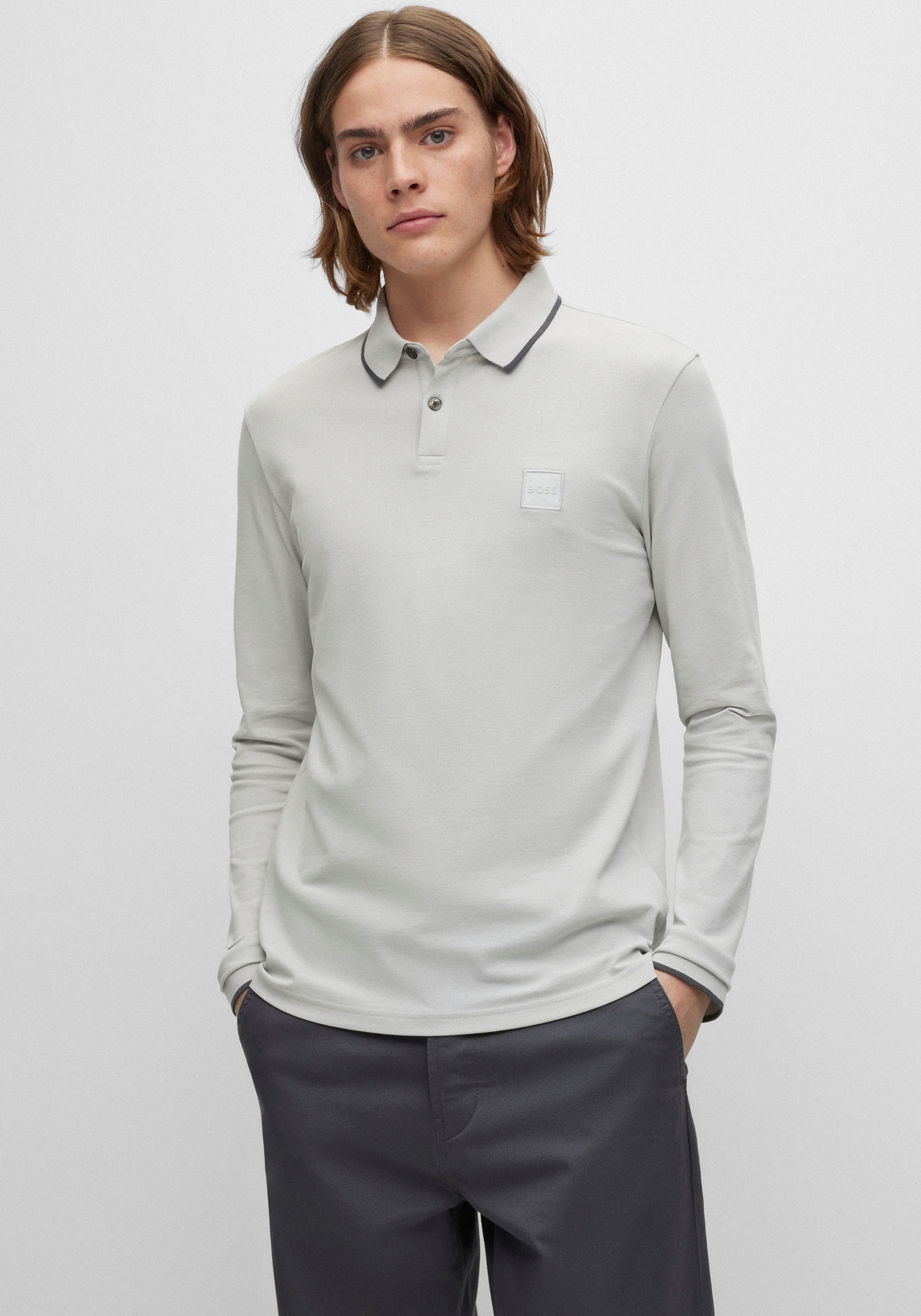 BOSS ORANGE Poloshirt »Passertiplong«, in feiner bestellen bei Baumwollqualität online OTTO