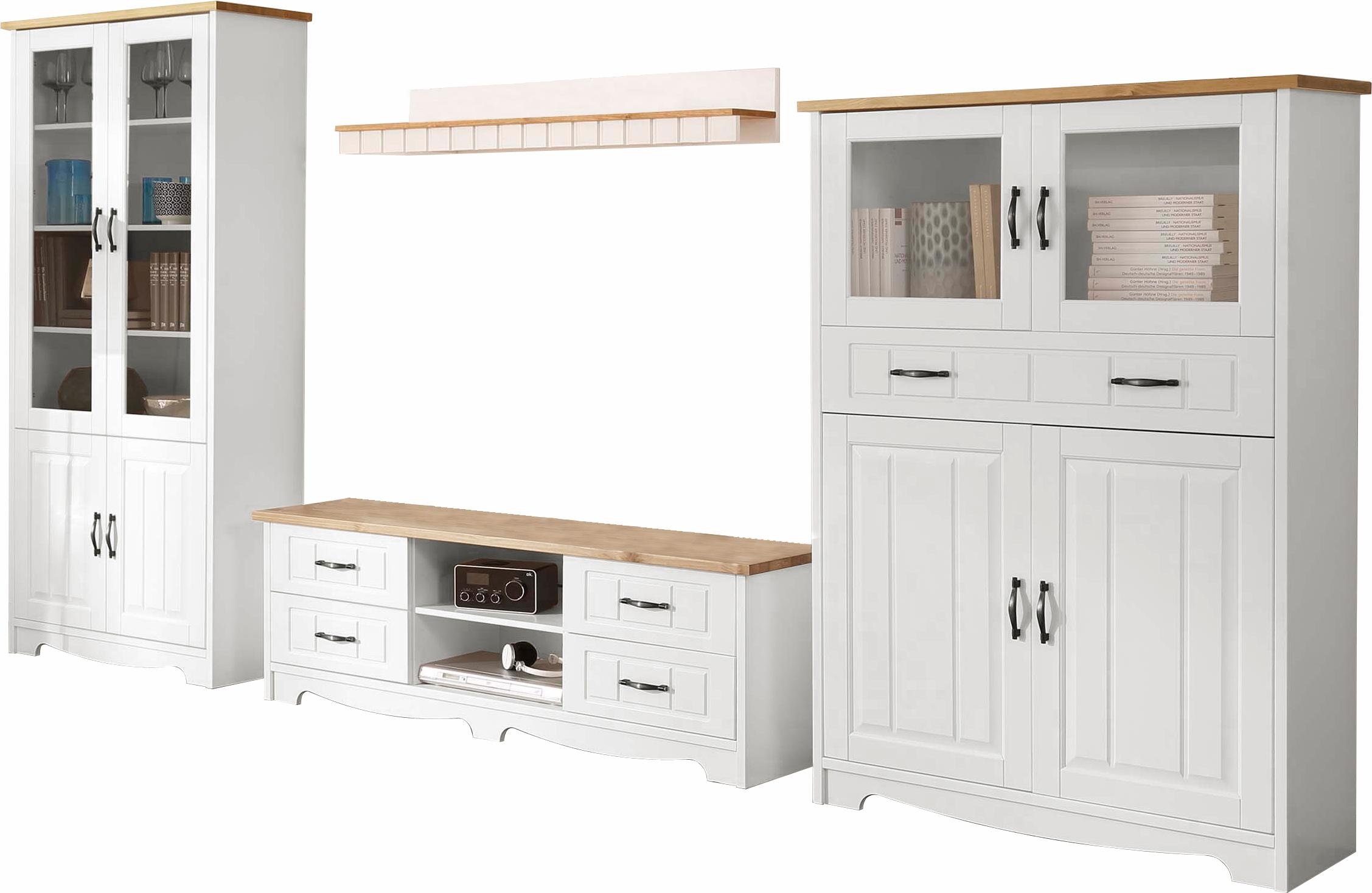 Home Affaire Wohnwand »Trinidad« Set, 4 Stk. tlg. in weiß