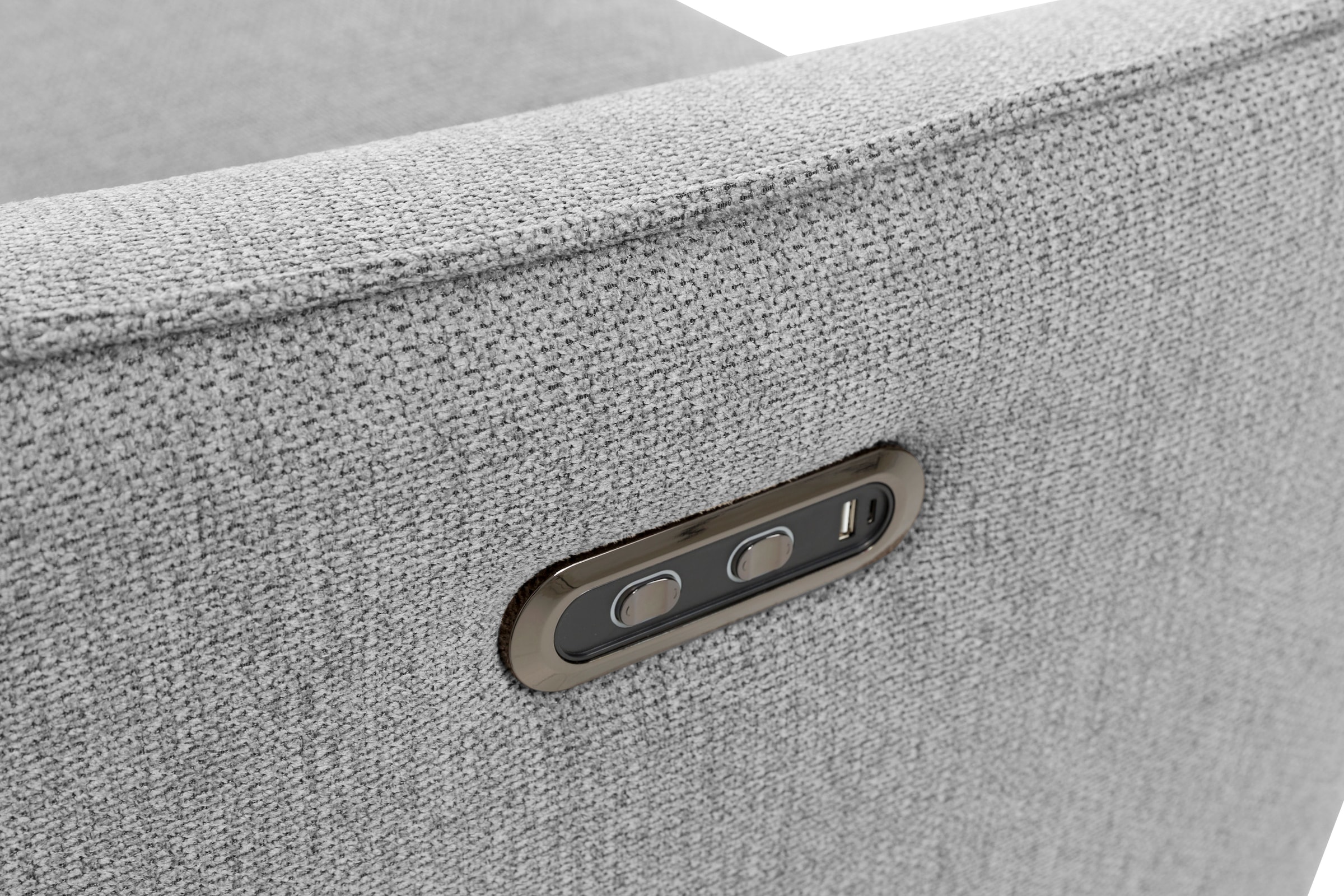 INOSIGN Ecksofa »TAYLER 3-Sitzer, L-Form (Breite 239cm), elektr. Relaxfunktion, USB A/C«, und Recamiere, Liegefunktion durch Recliner, Federkernpolsterung