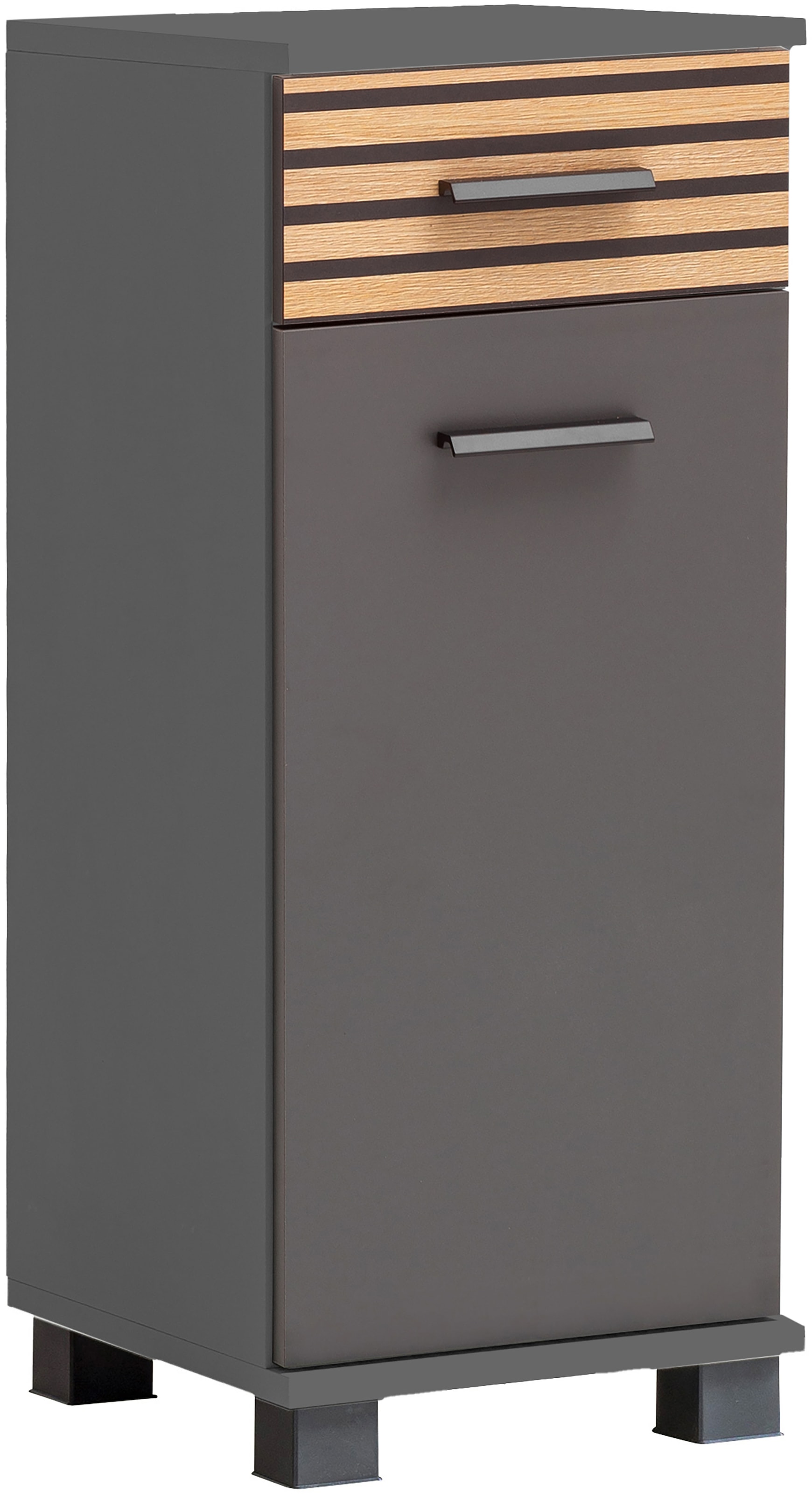 welltime Unterschrank »Katta, Breite 30 cm« Wechselbarer Türanschlag, Schublade mit Akustikprint