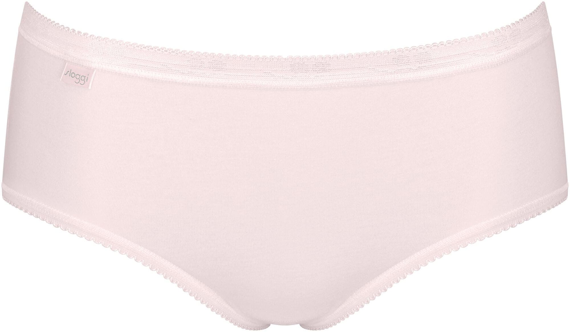 sloggi Midislip »Basic+«, (3er Pack), Baumwollmix, klassischer Stil, mittelhoher Bund, Softnähte