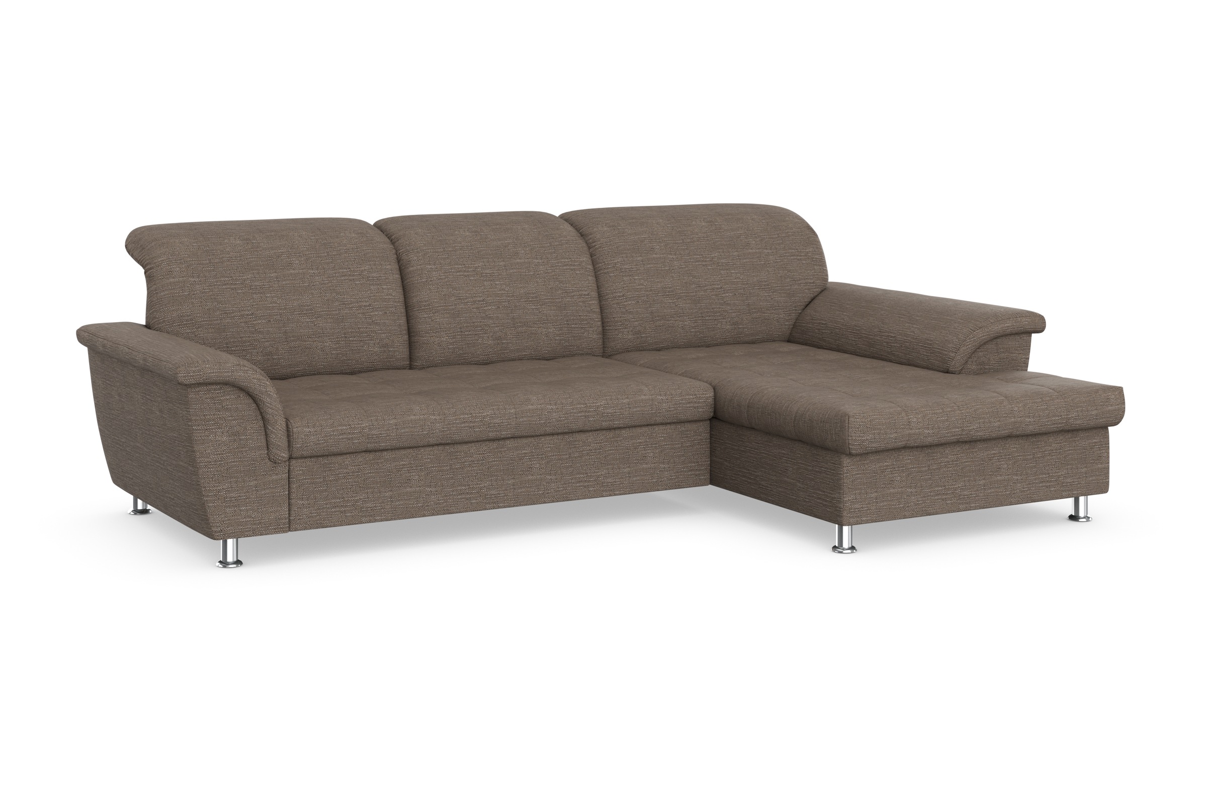 DOMO collection Ecksofa Franzi, wahlweise mit Bettfunktion, Bettkasten und Kopfteilverstellung