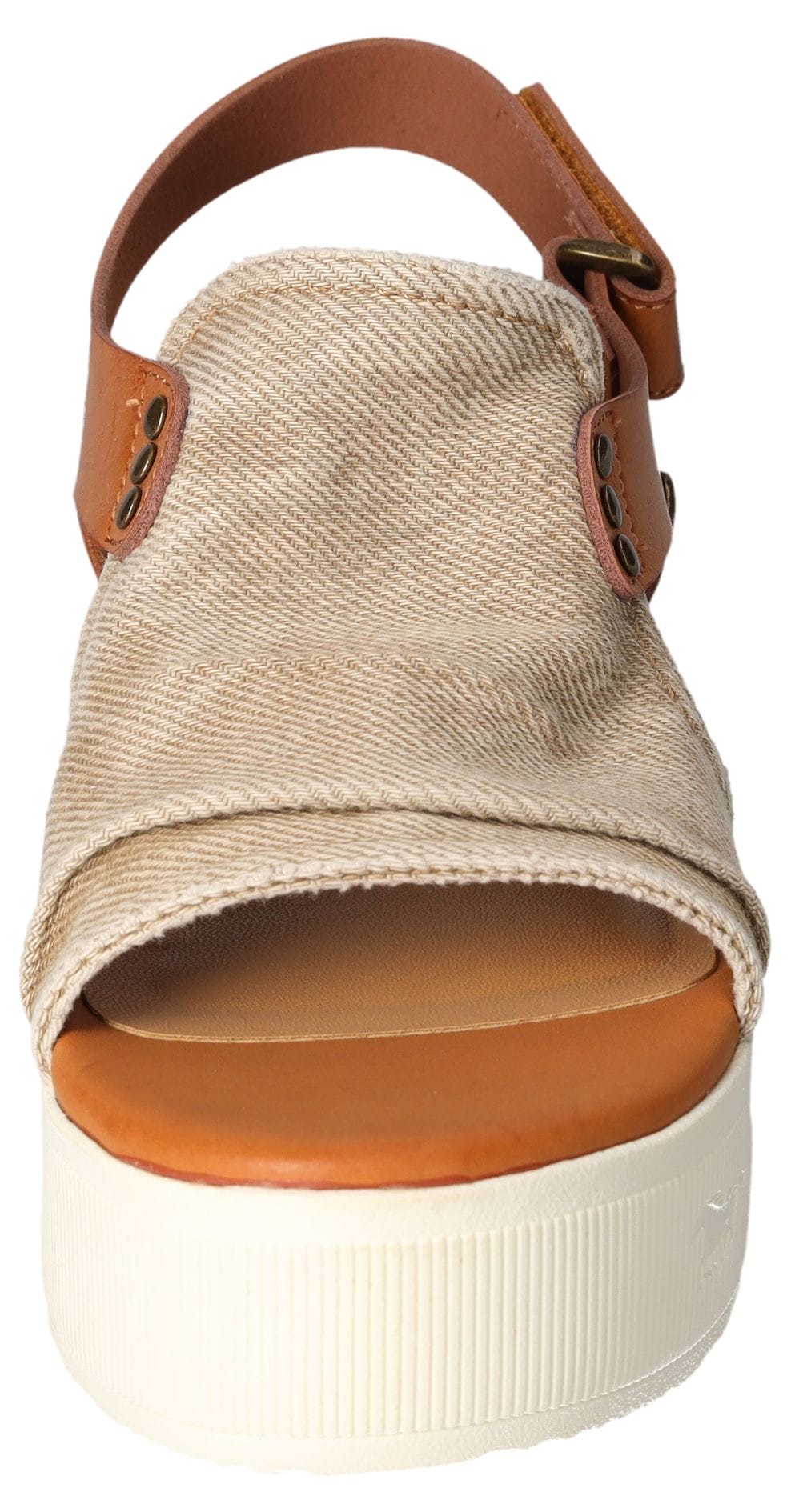 Mustang Shoes Keilsandalette, Keilsandale, Plateausandale mit Klettverschluss