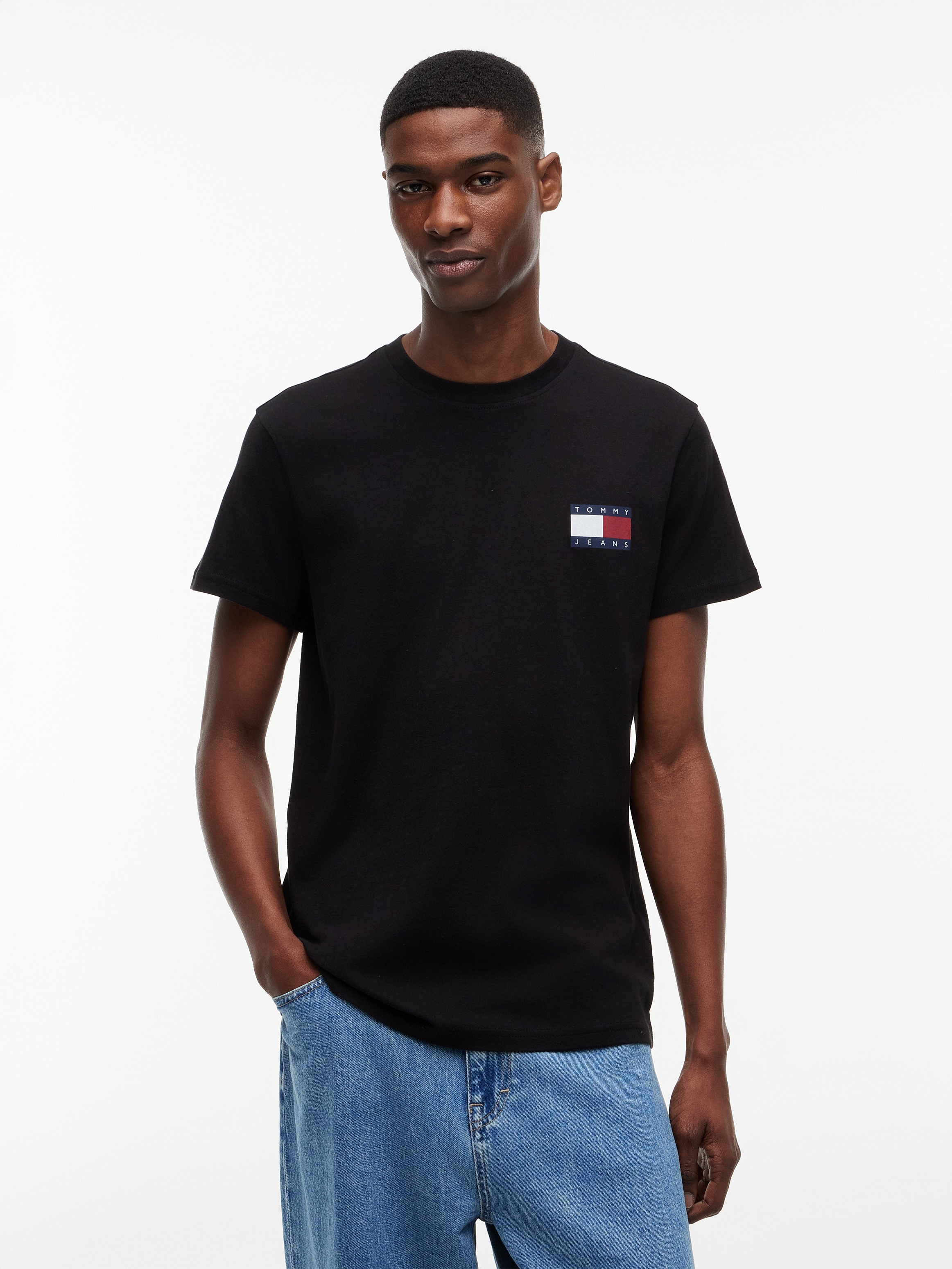Tommy Jeans T-Shirt »TJM SLIM 2PACK ESS FLAG TEE« 2 Stk.