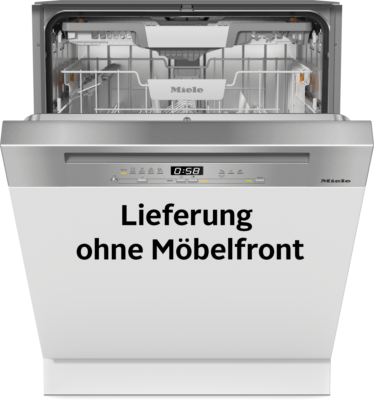 Miele teilintegrierbarer Geschirrspüler »G 5410 SCi Active Plus« 14 Maßgedecke in silberfarben