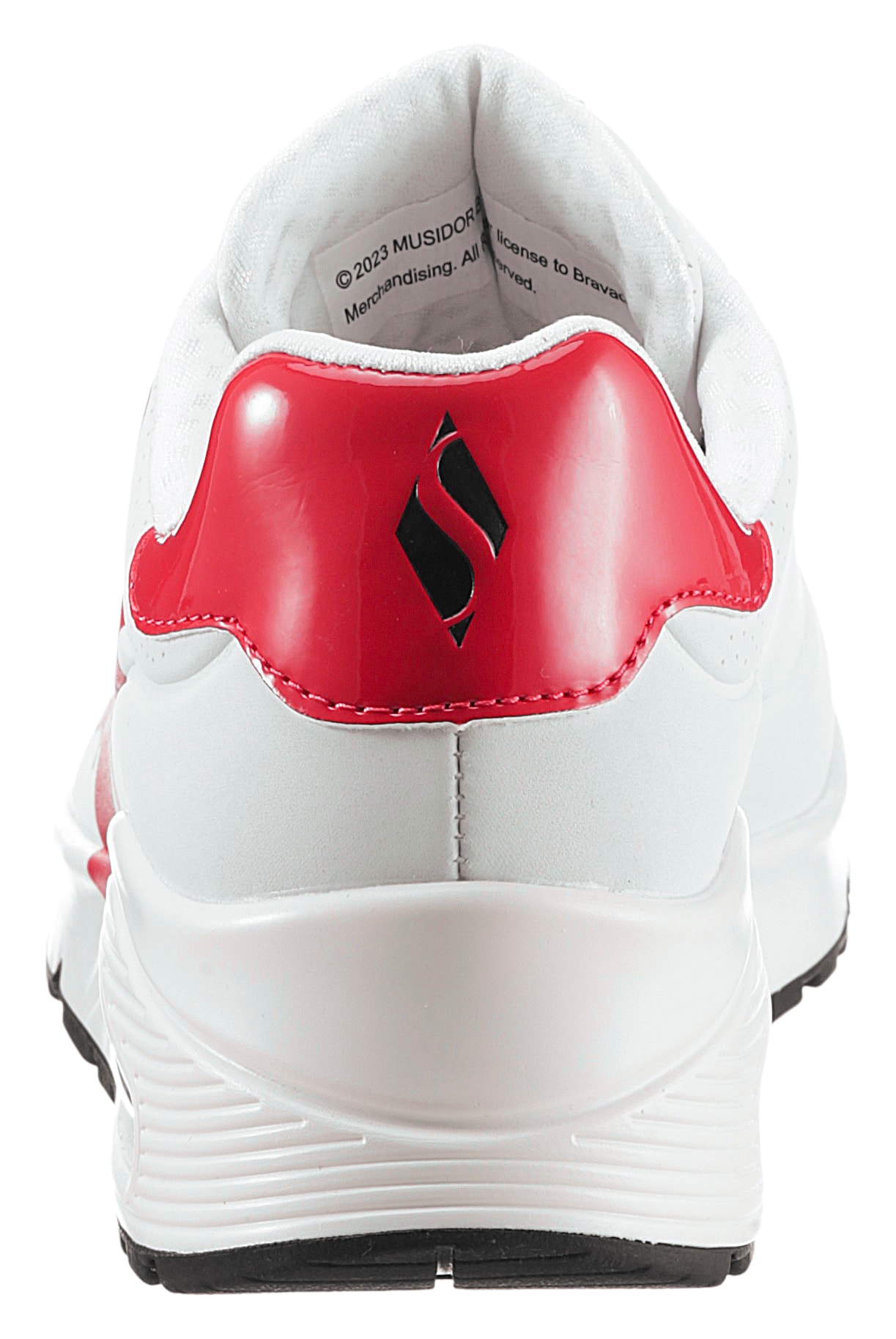 Skechers Sneaker »UNO ROLLING STONES«, mit seitlichem Print, Freizeitschuh, Halbschuh, Schnürschuh