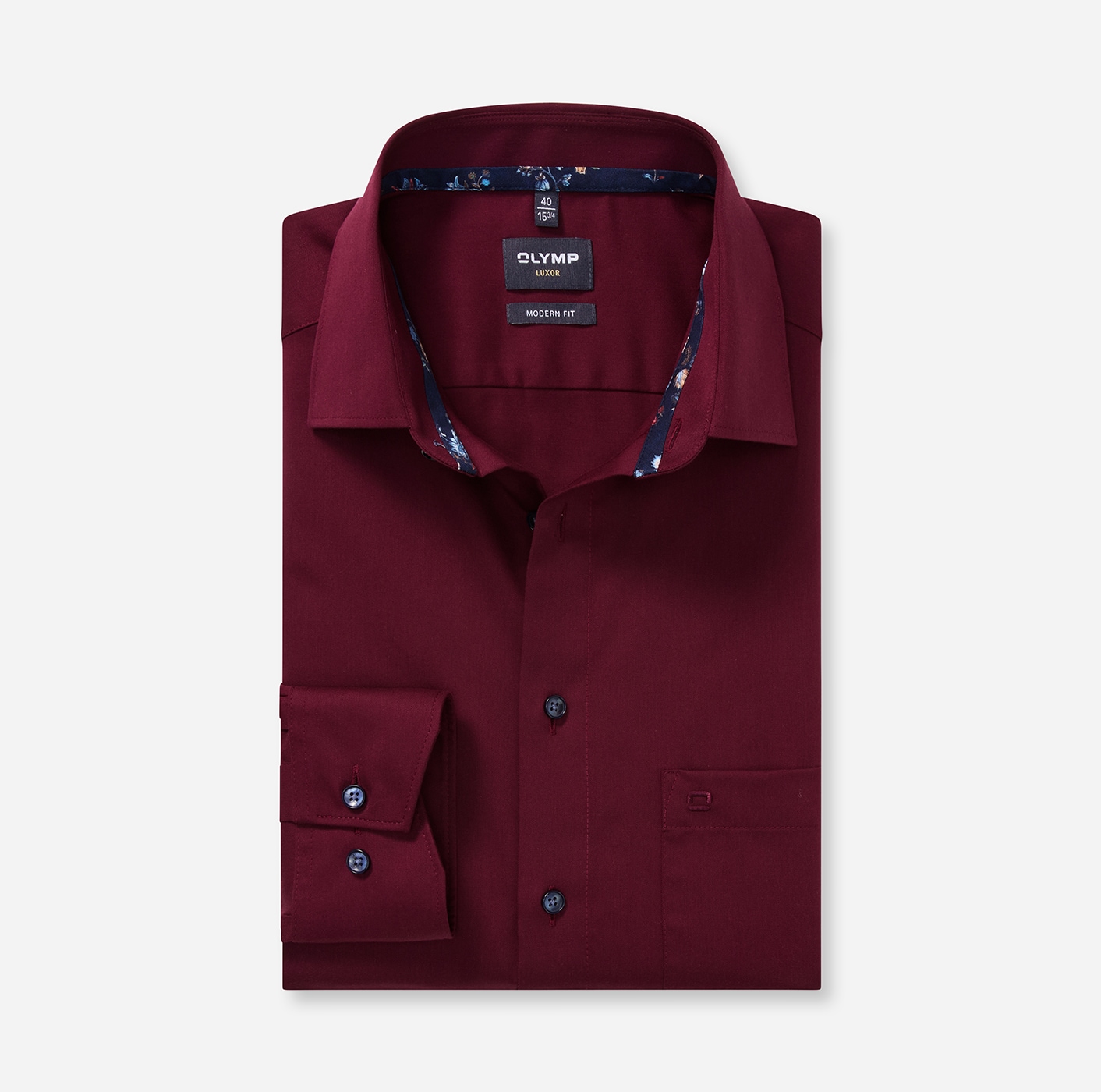 OLYMP Langarmhemd »Luxor« Businesshemd, modern fit, New-Kentkragen