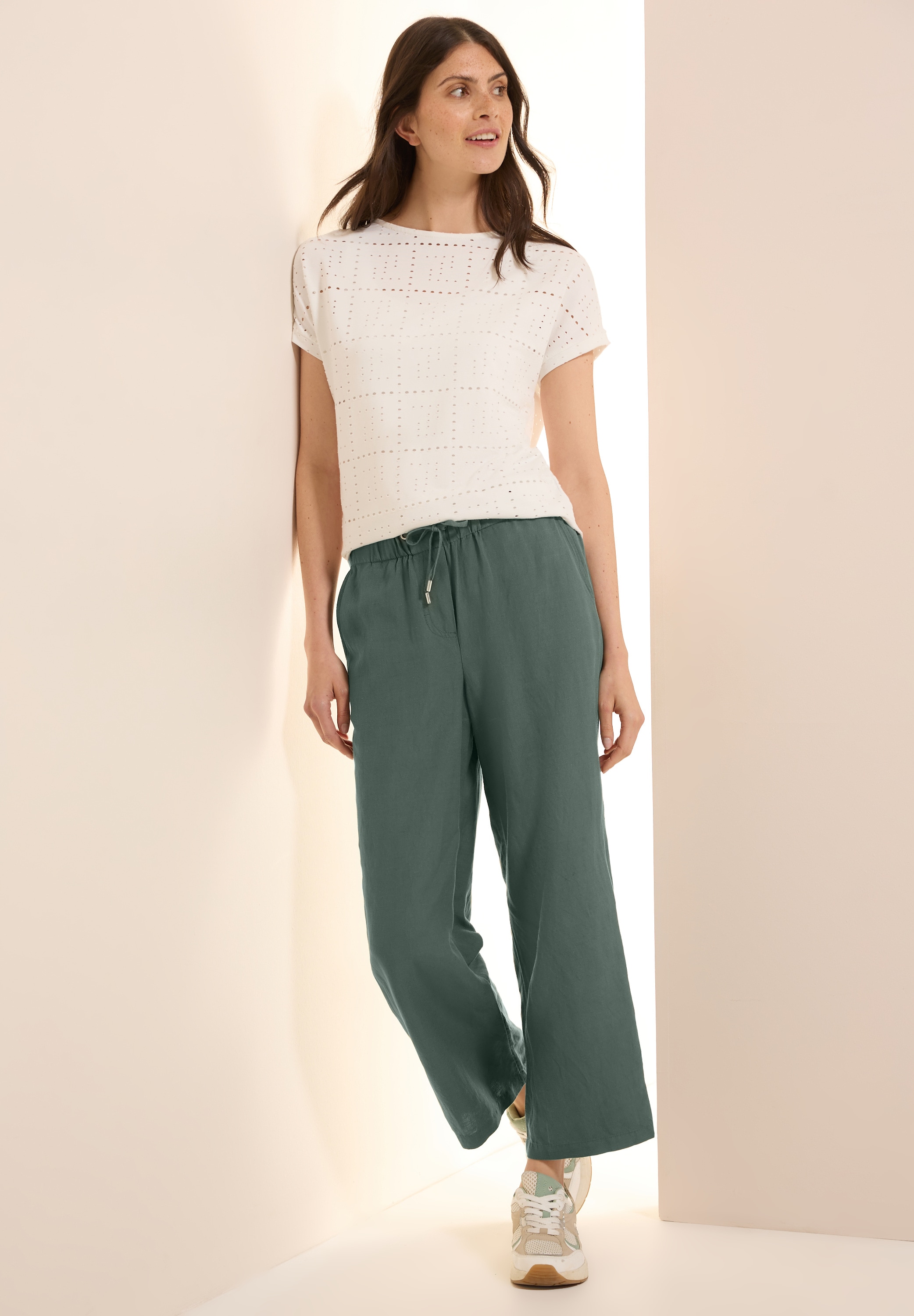 Cecil Leinenhose »Style Neele«, Sommerhose mit Kordelzug und aus einem Leinenmix