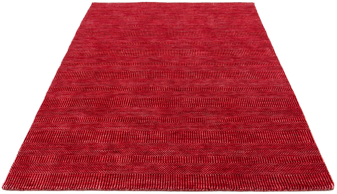 Designteppich »Designer Einfarbig Rosso 182 x 132 cm«, rechteckig, 8 mm Höhe, Sehr...