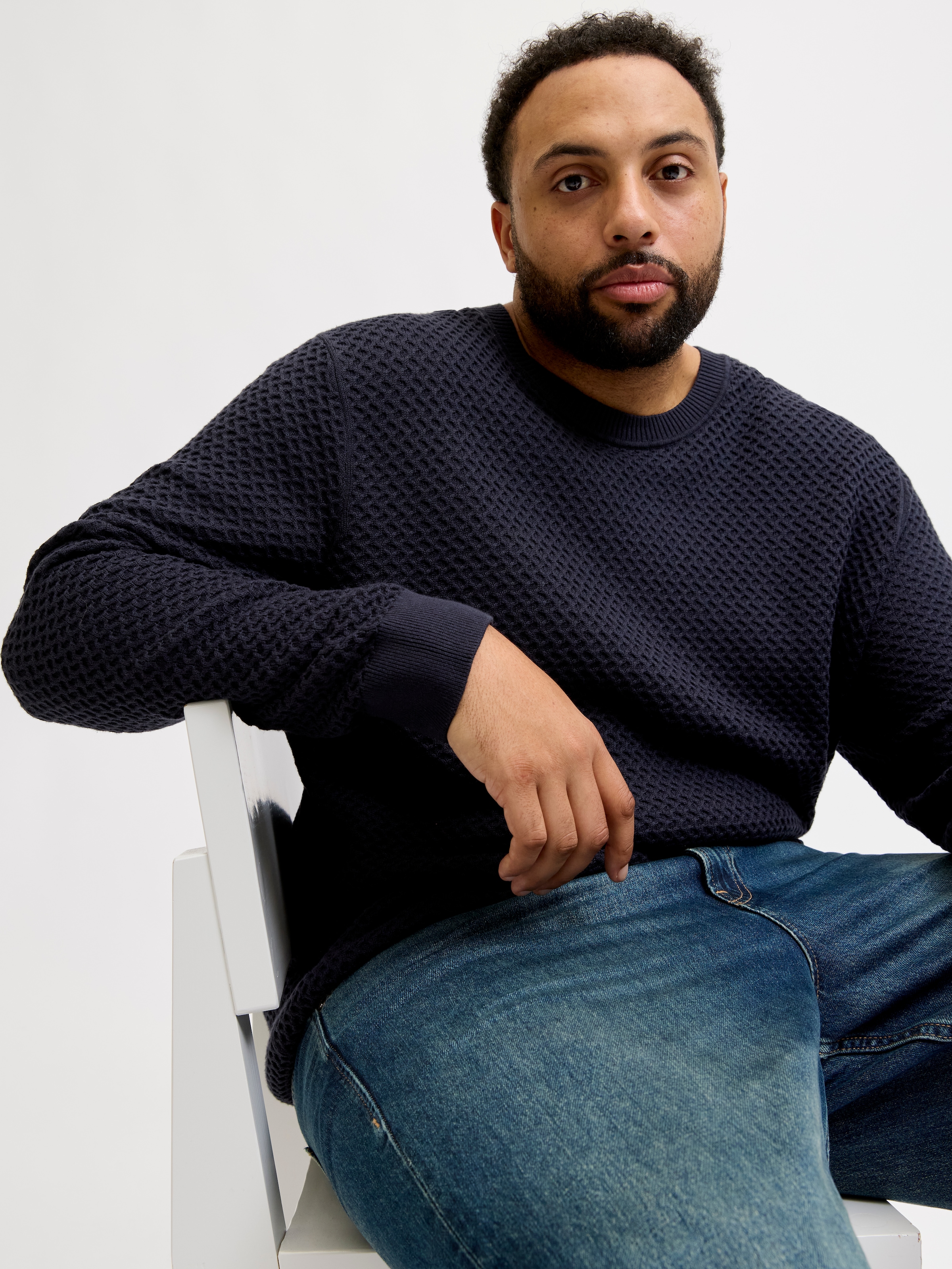 Jack & Jones PlusSize Strickpullover »JPRBLUBARKLEY KNIT CREW NECK PLS«