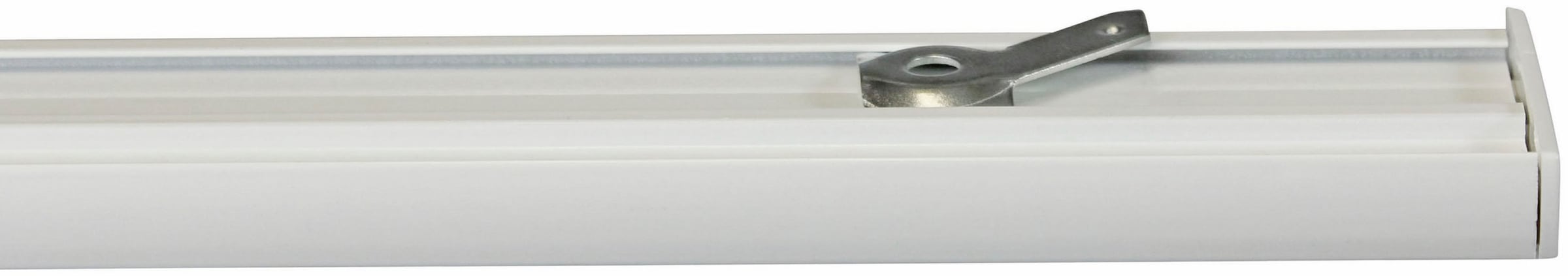 GARESA Gardinenschiene »Flächenvorhangschiene SMART«, 3 läufig-läufig, Wunschmaßlänge, Aluminiumschiene für Vorhänge mit Gleiter, verlängerbar, Decke