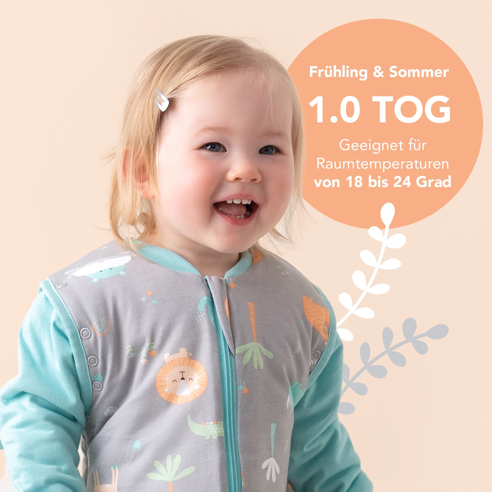 Schlummersack Babyschlafsack »Schlafsack ohne Füßen 1.0 Tog«