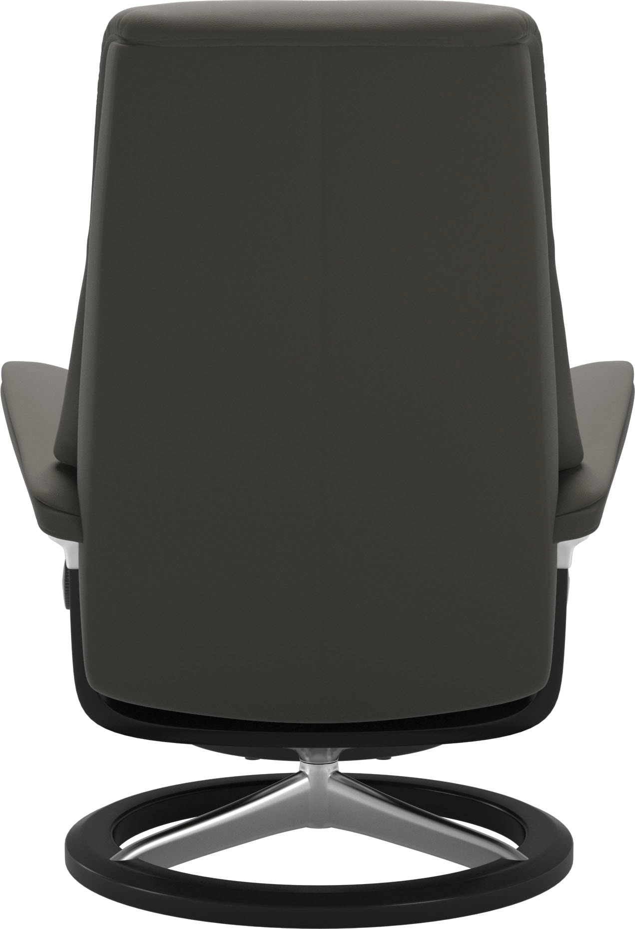Stressless® Relaxsessel »View«, (Set, Relaxsessel mit Hocker), mit Signature Base, Größe M,Gestell Schwarz
