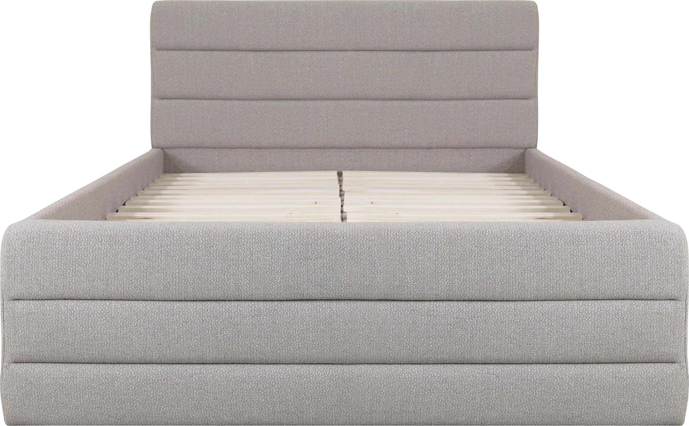 OTTO products Polsterbett »Merrit«, Quernaht im Kopf- und Fußteil, in 5 Breiten, auch in 220 cm Länge
