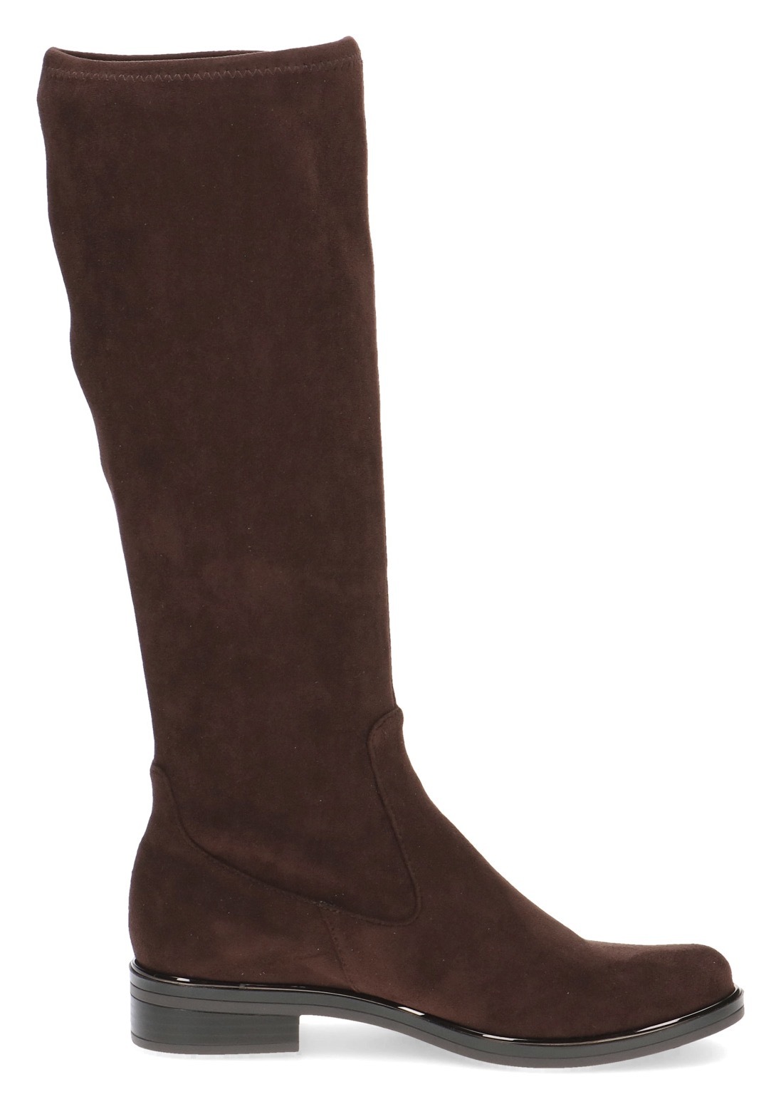 Caprice Schlupfstiefel, Blockabsatz, Langschaftstiefel in klassischer Linie, XS Schaft