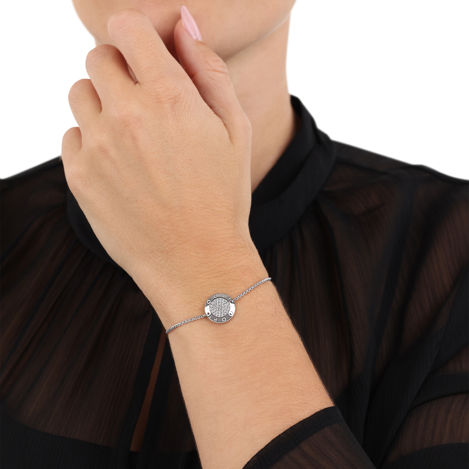 JOOP! Armband »Kreis« mit Zirkonia (synth.)
