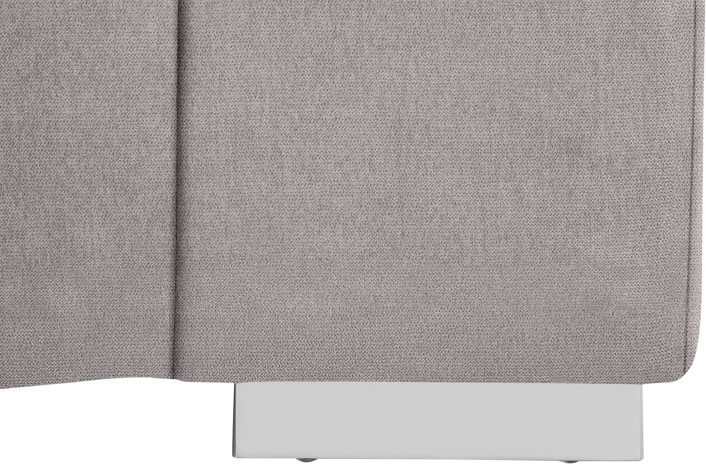 COTTA Ecksofa »Orion L-Form« mit Kopfteilverstellung & 5 Nierenkissen