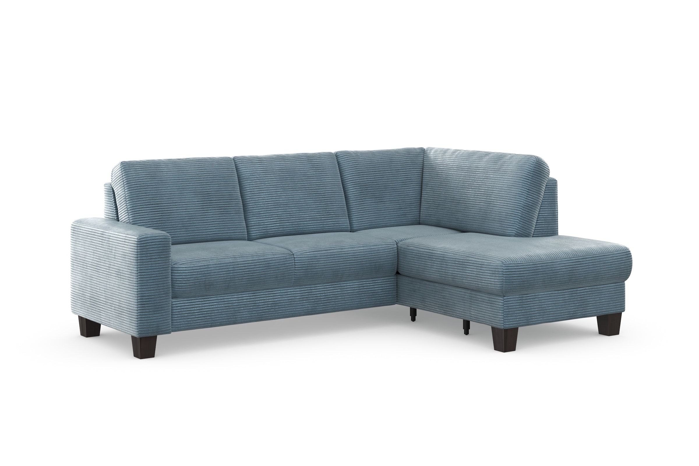 Home affaire Ecksofa »Summer L-Form« mit Ottomane, mit oder ohne Bettfunktion und Bettkasten, Cord-Bezug