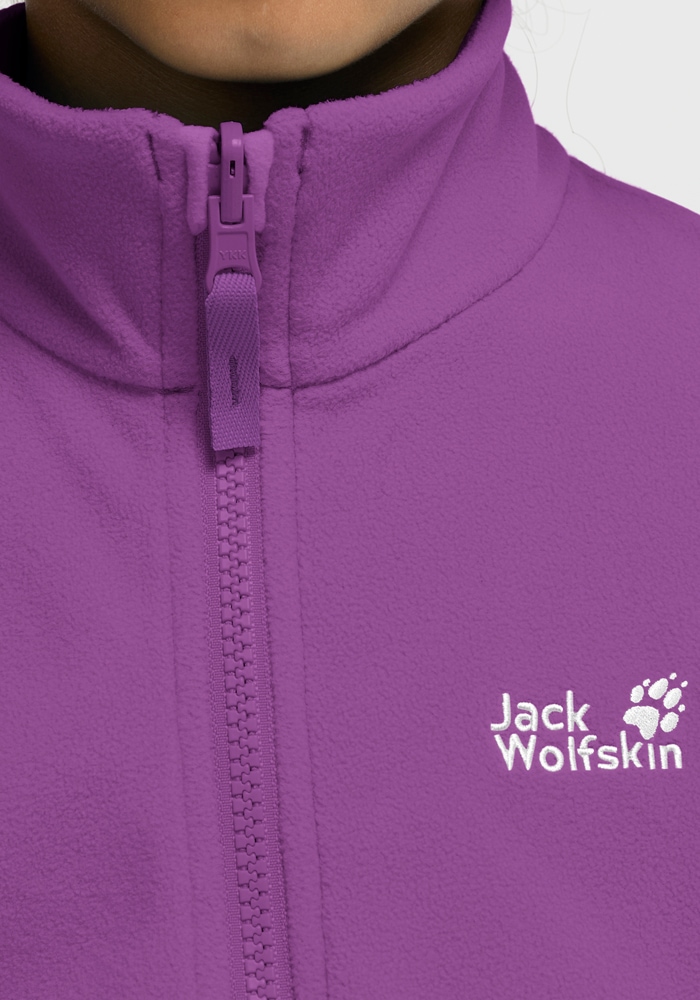 Jack Wolfskin Fleecejacke »TAUNUS 100 FZ K« winddicht, atmungsaktiv, Übergangsjacke