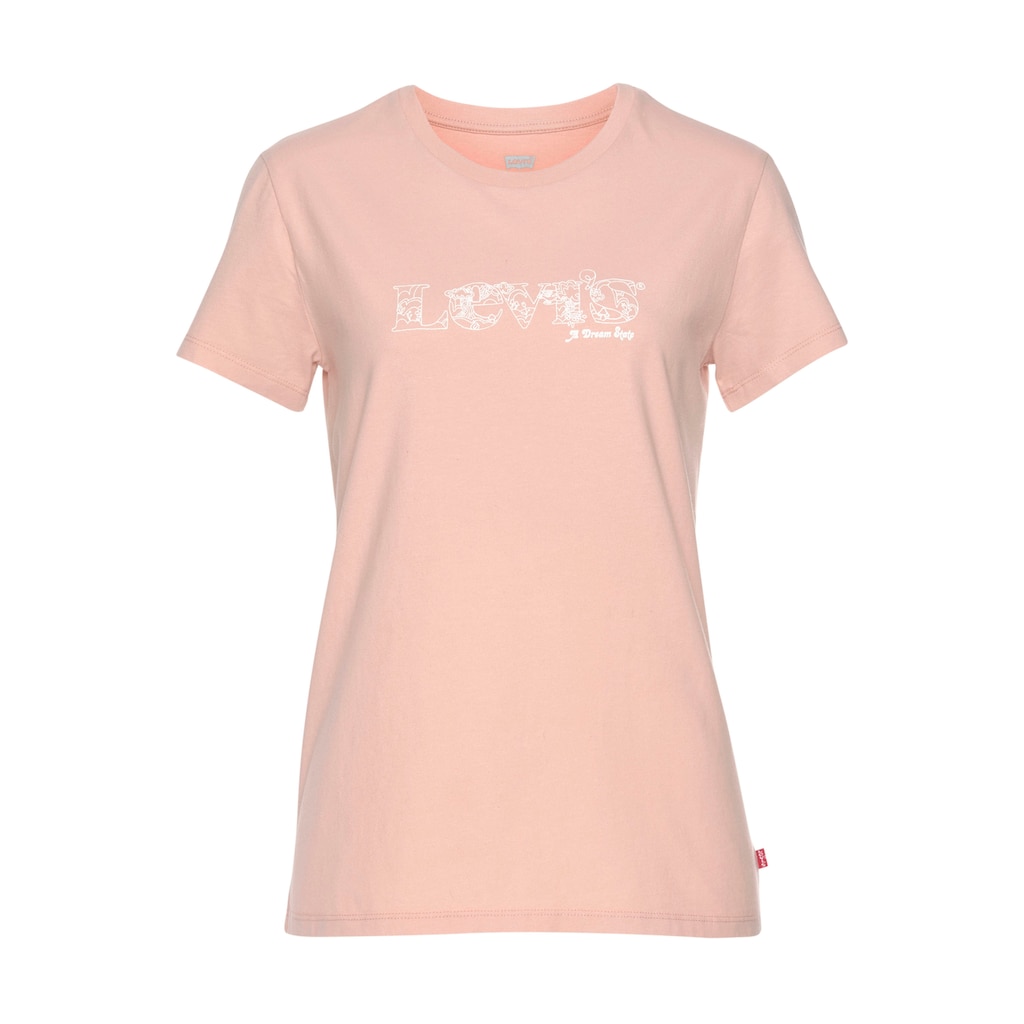 Levi's® T-Shirt »The Perfect Tee Pride Edition«, mit floralem Markenschriftzug