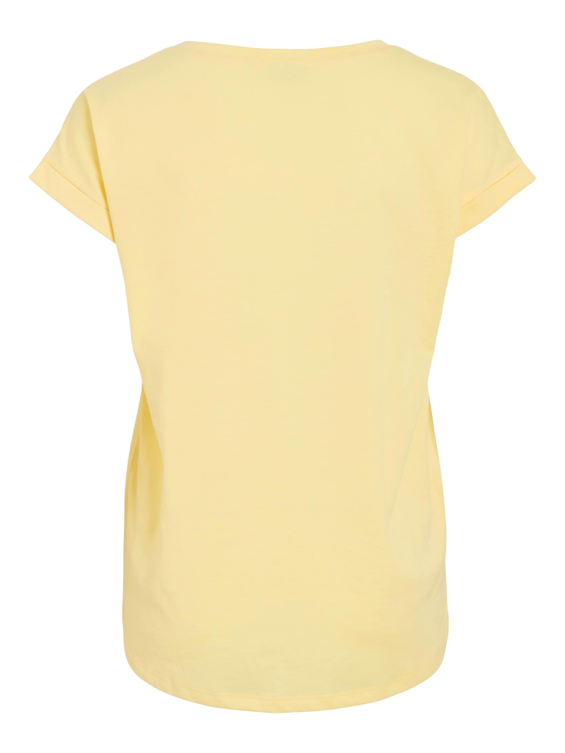 Vila Rundhalsshirt »VIDREAMERS NEW PURE T-SHIRT/SU-NOOS«, Basic Damen-T-Shirt mit Rundhalsausschnitt und umgeschlagenen Ärmeln