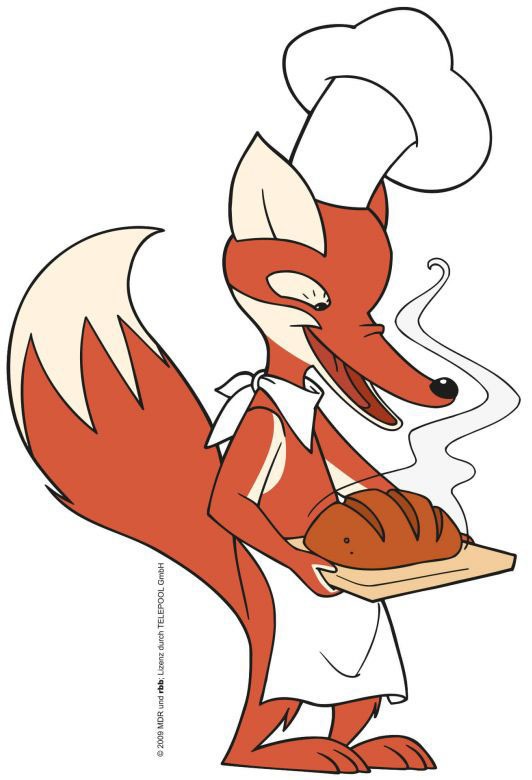 Wall-Art Wandtattoo »Waldtiere Wandsticker Fuchs backt«