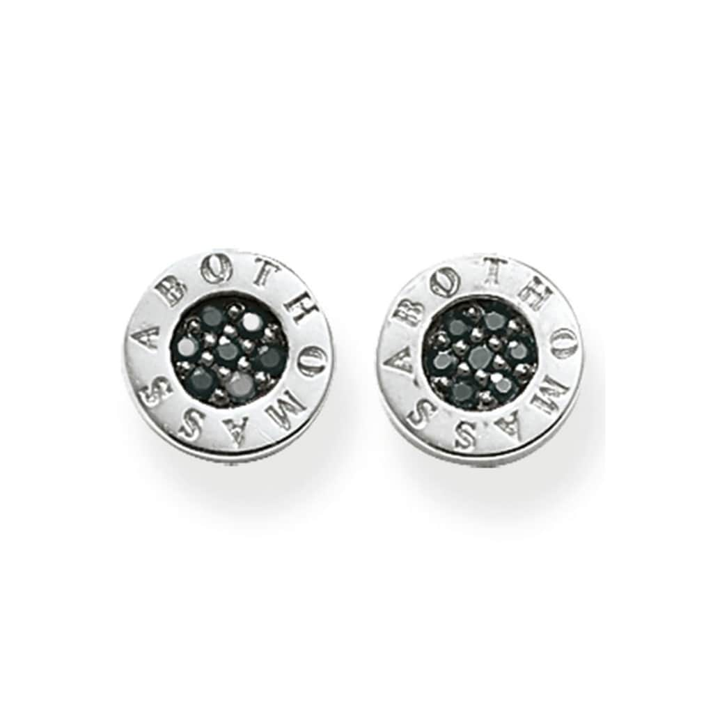 THOMAS SABO Paar Ohrstecker »Classic Pavé Schwarz, Classic Pavé Weiß, H1547-051-11, H1547-051-14«