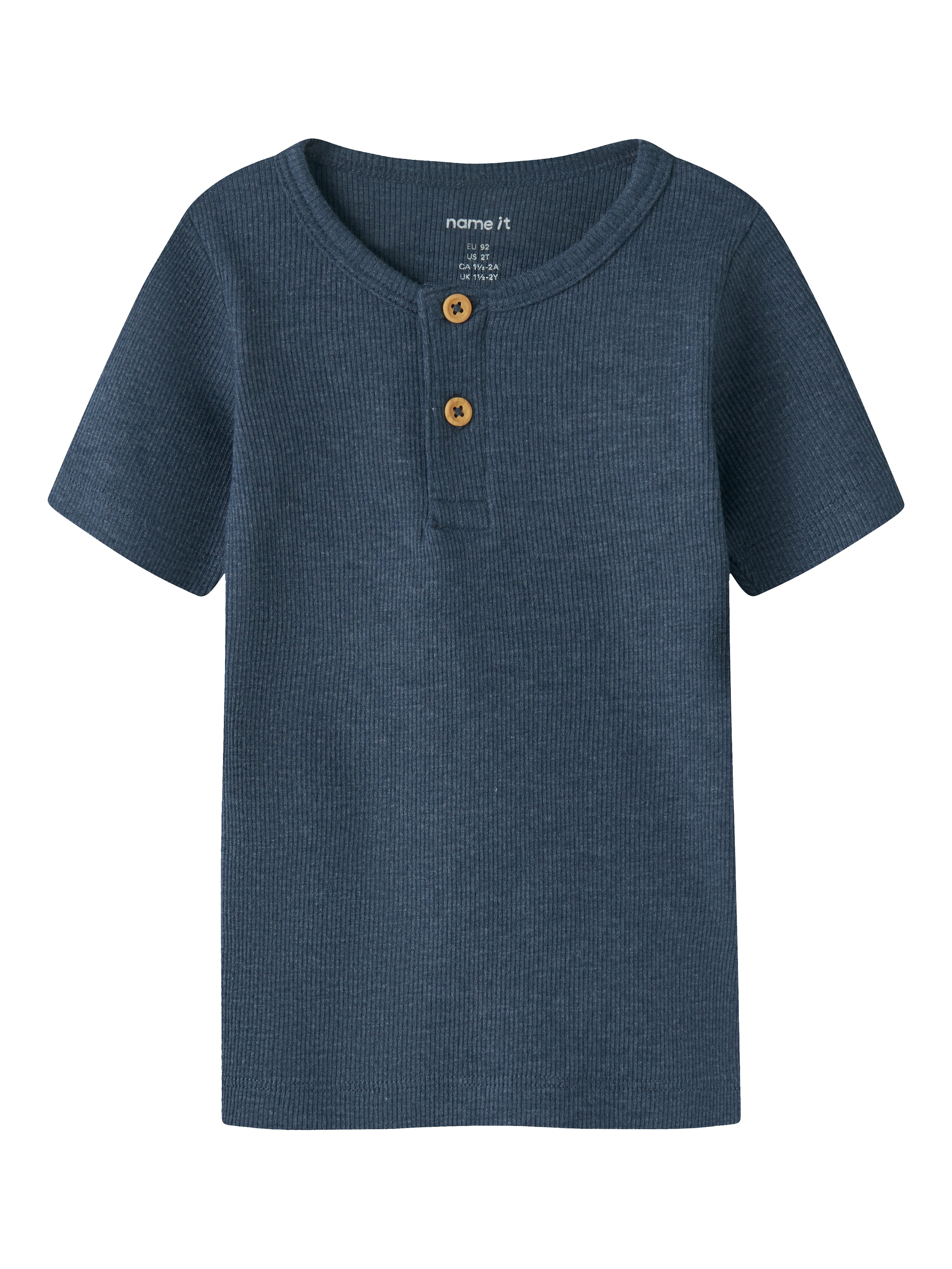 Name It Kurzarmshirt »NMMKAB TOP NOOS« Baumwollmischung, kurze Knopfleiste