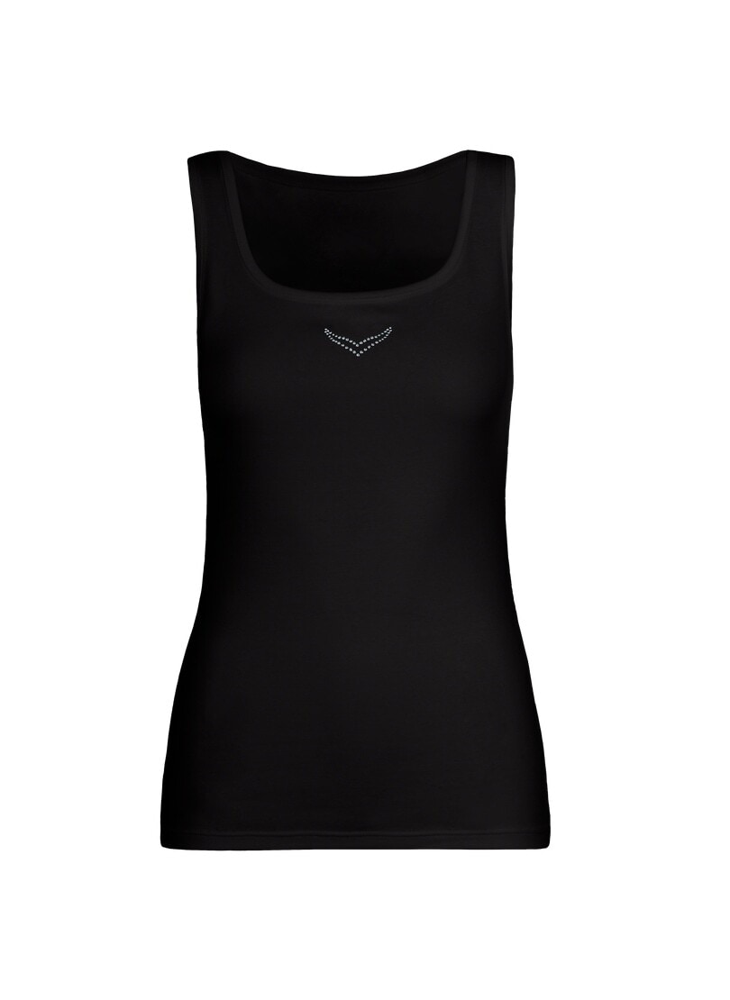 Trigema Tanktop »TRIGEMA Trägershirt mit Kristallsteinen« 1 Stk.