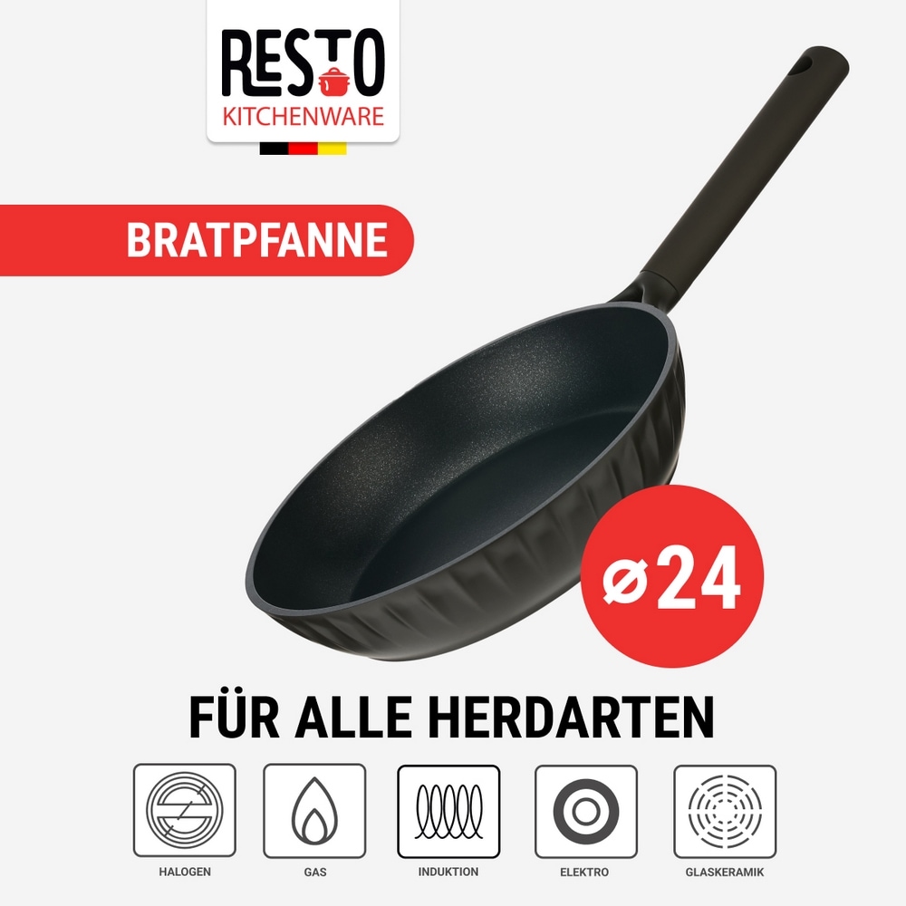 RESTO Kitchenware Bratpfanne »Ascella, antihaftbeschichtet und spülmaschinenfest« Aluminiumguss 1 Stk. tlg. Induktion, für alle Herdarten geeignet